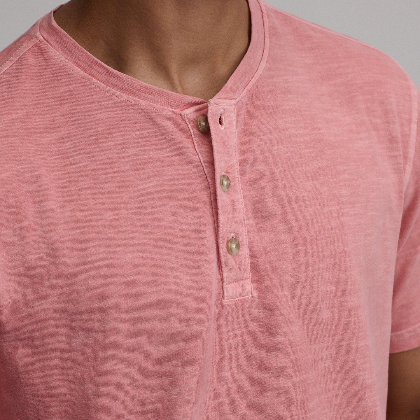 Men's Short-Sleeve Sunwashed Cotton Henley-Tangelo-15