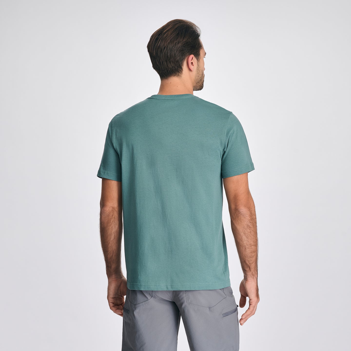 Men's Legend Wash 100% Cotton Short-Sleeve Classic T-Shirt-Patina-2