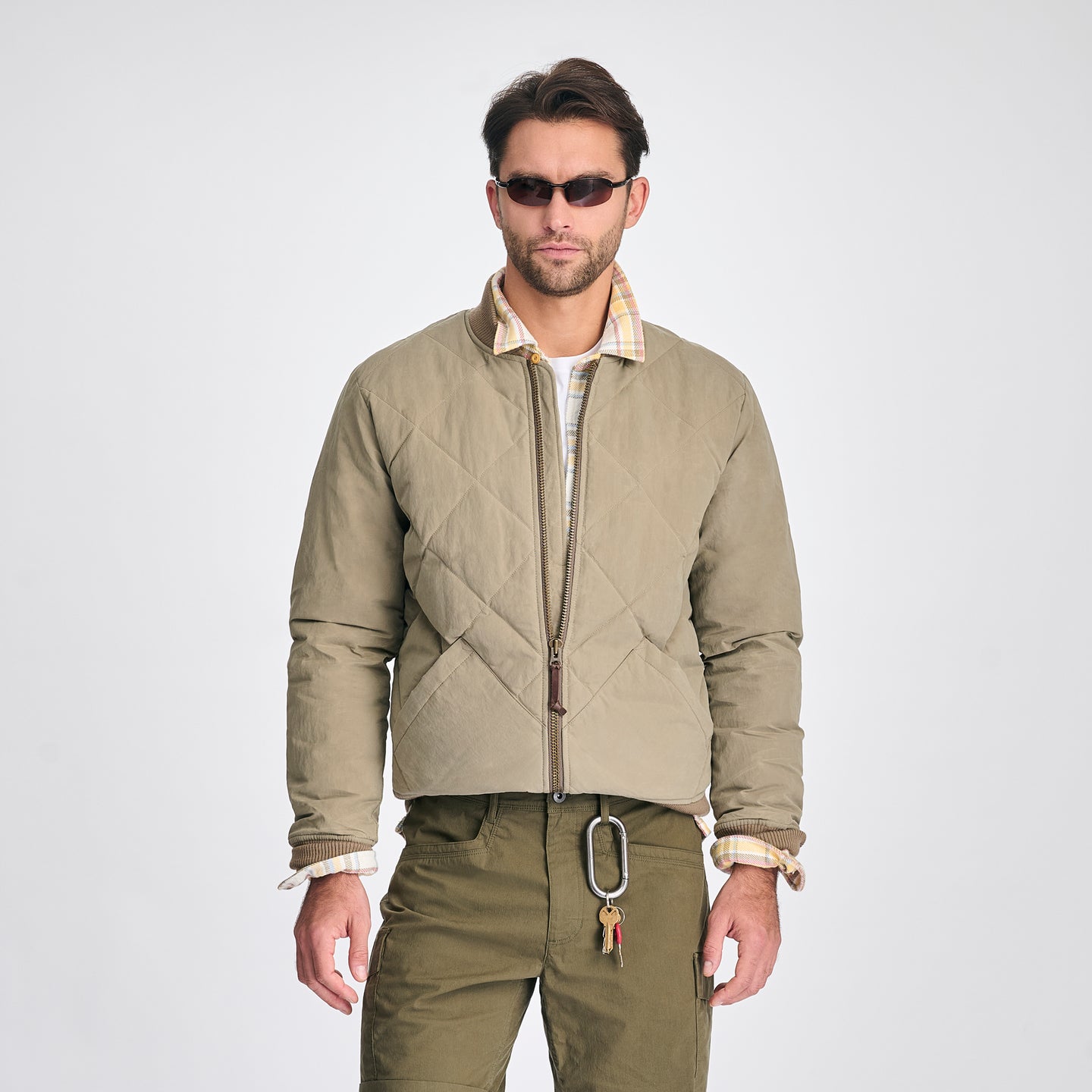Men's 1936 Skyliner Model Down Jacket-Mushroom-4
