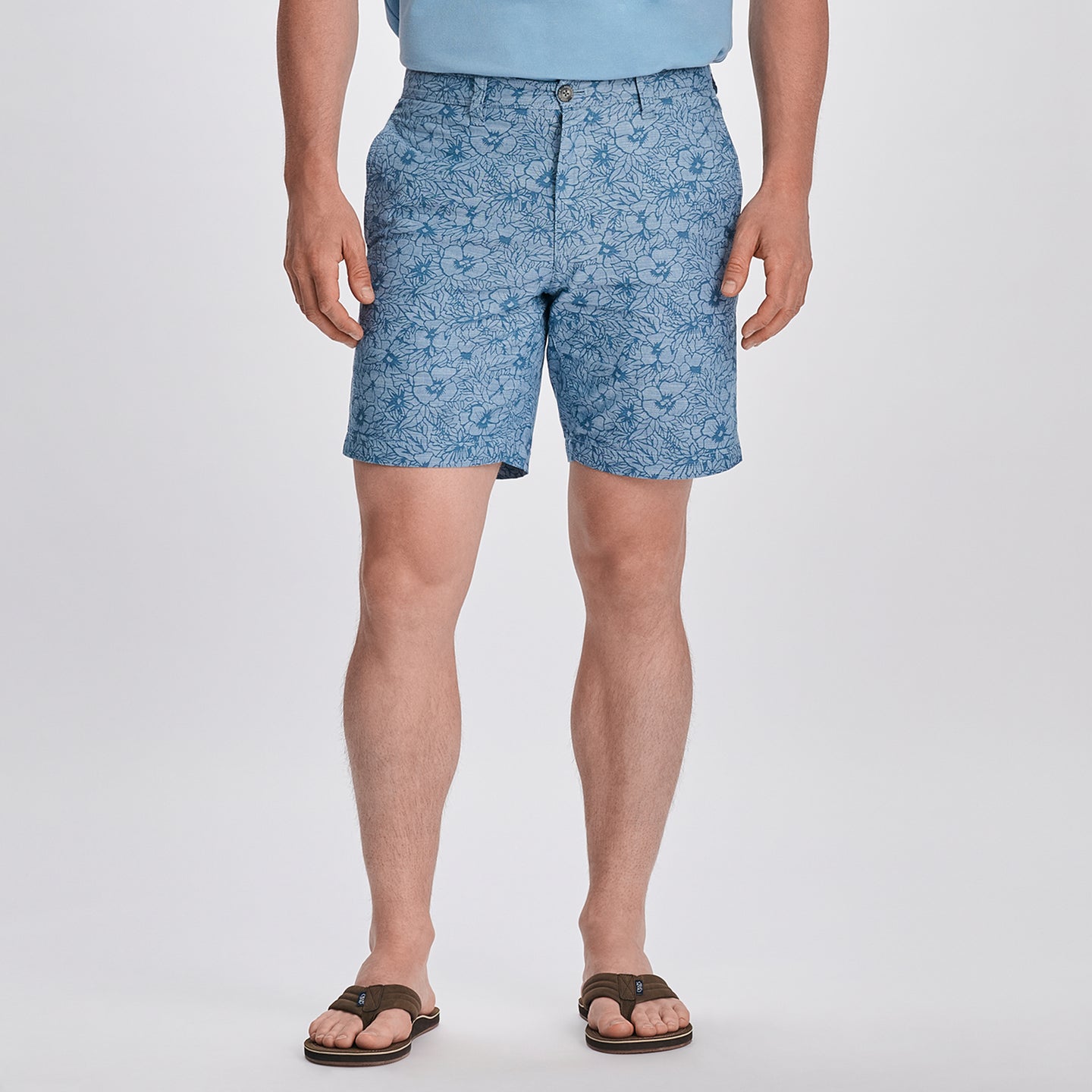 Men's Camano 2.0 Shorts - Print-Chambray Blue-1