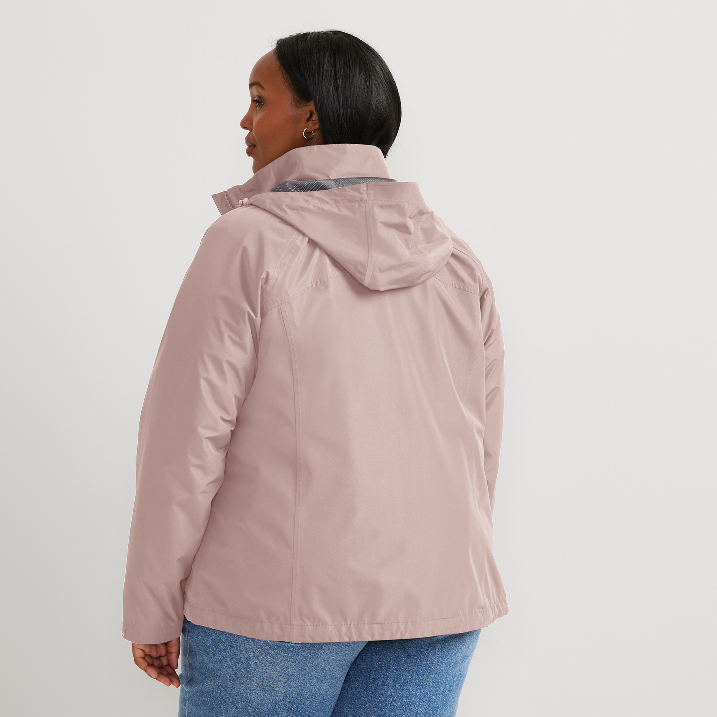 Women's Rainfoil® Waterproof Packable Hooded Rain Jacket-Calla Lily-Plus-F1