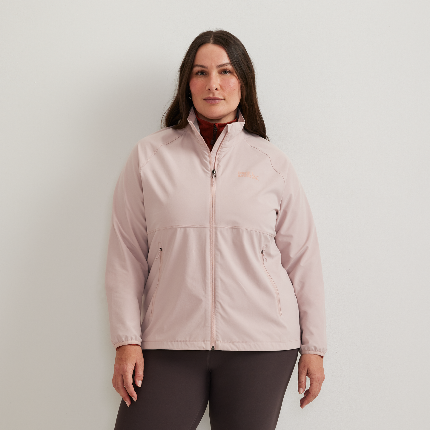 Women's Stratify Soft Shell Jacket-Calla Lily-Plus-C1