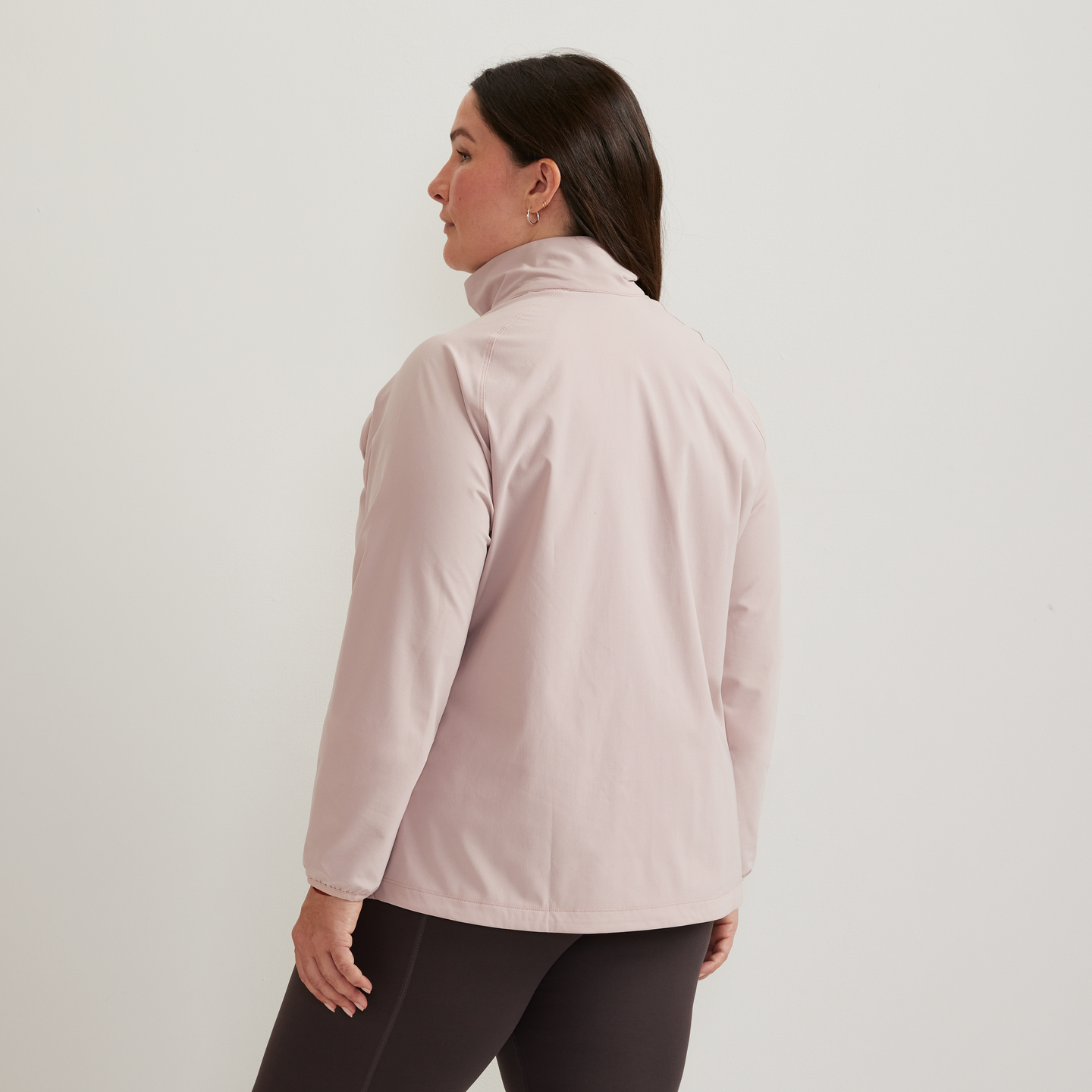Women's Stratify Soft Shell Jacket-Calla Lily-Plus-F1