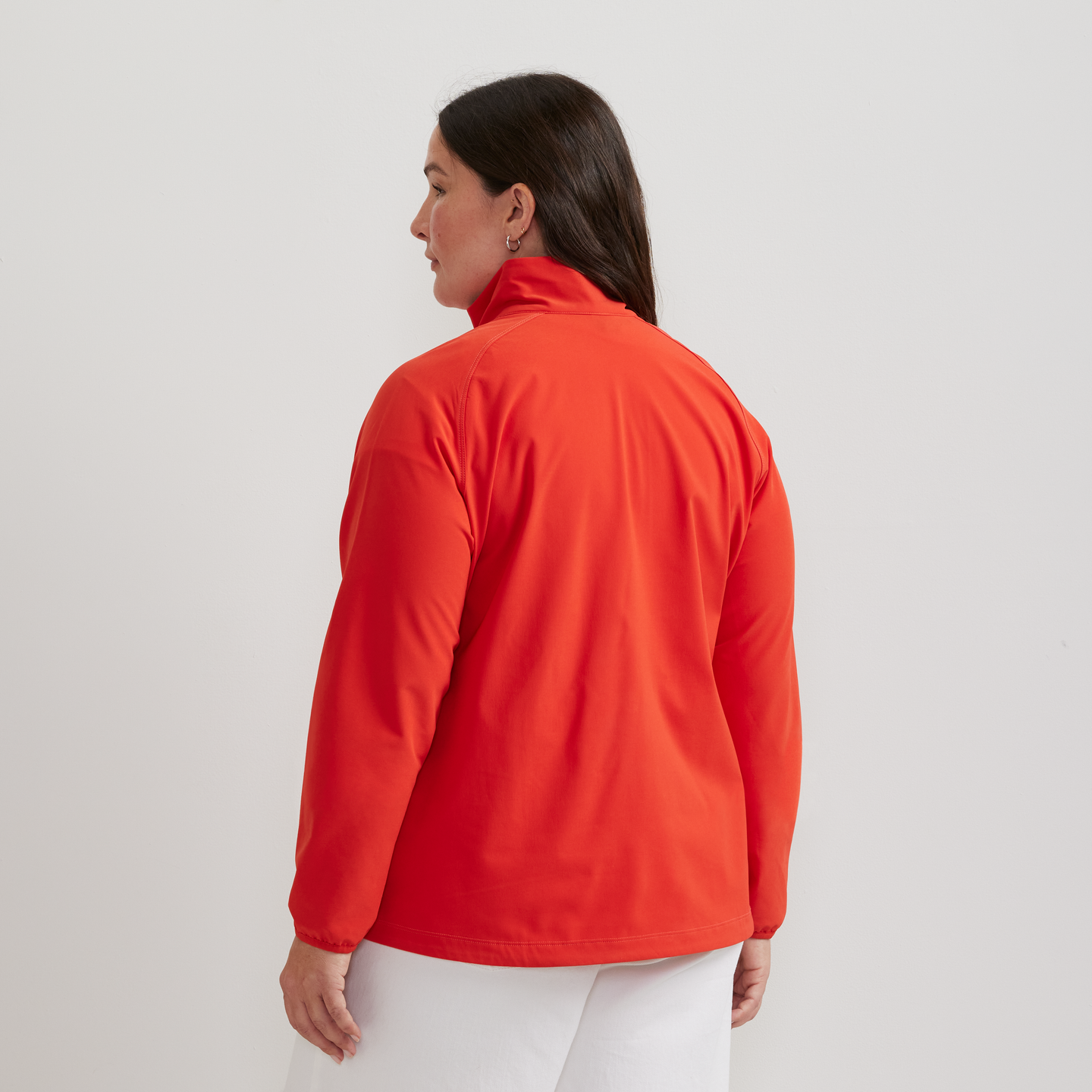 Women's Stratify Soft Shell Jacket-Dk Persimmon-Plus-F1