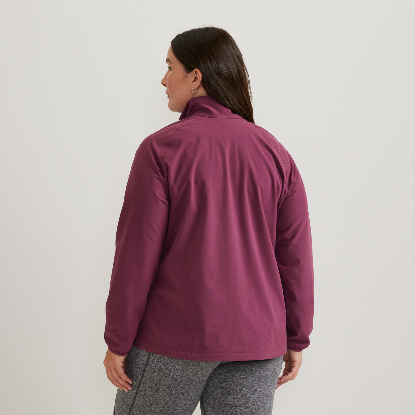 Women's Stratify Soft Shell Jacket-Wine-Plus-F1