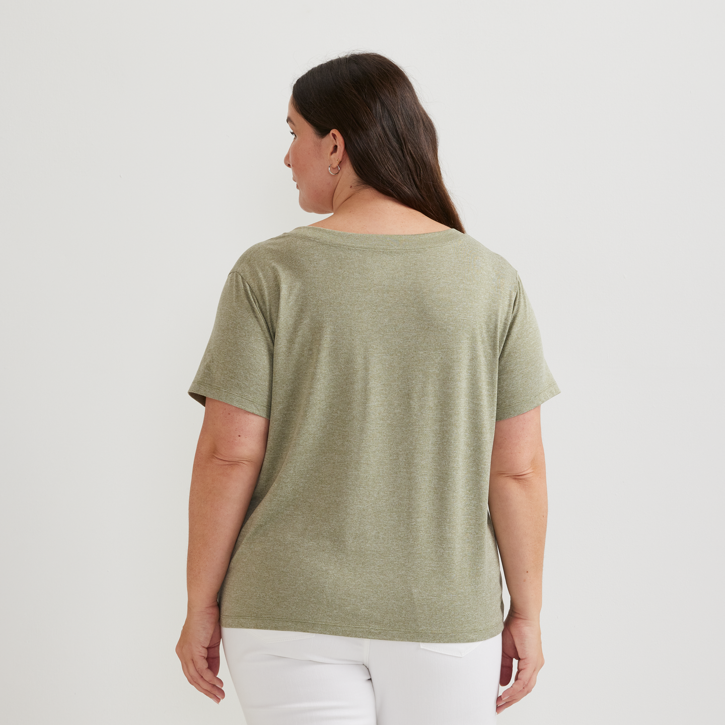 Women's Surreal Travel V-Neck T-Shirt-Palm-Plus-F1