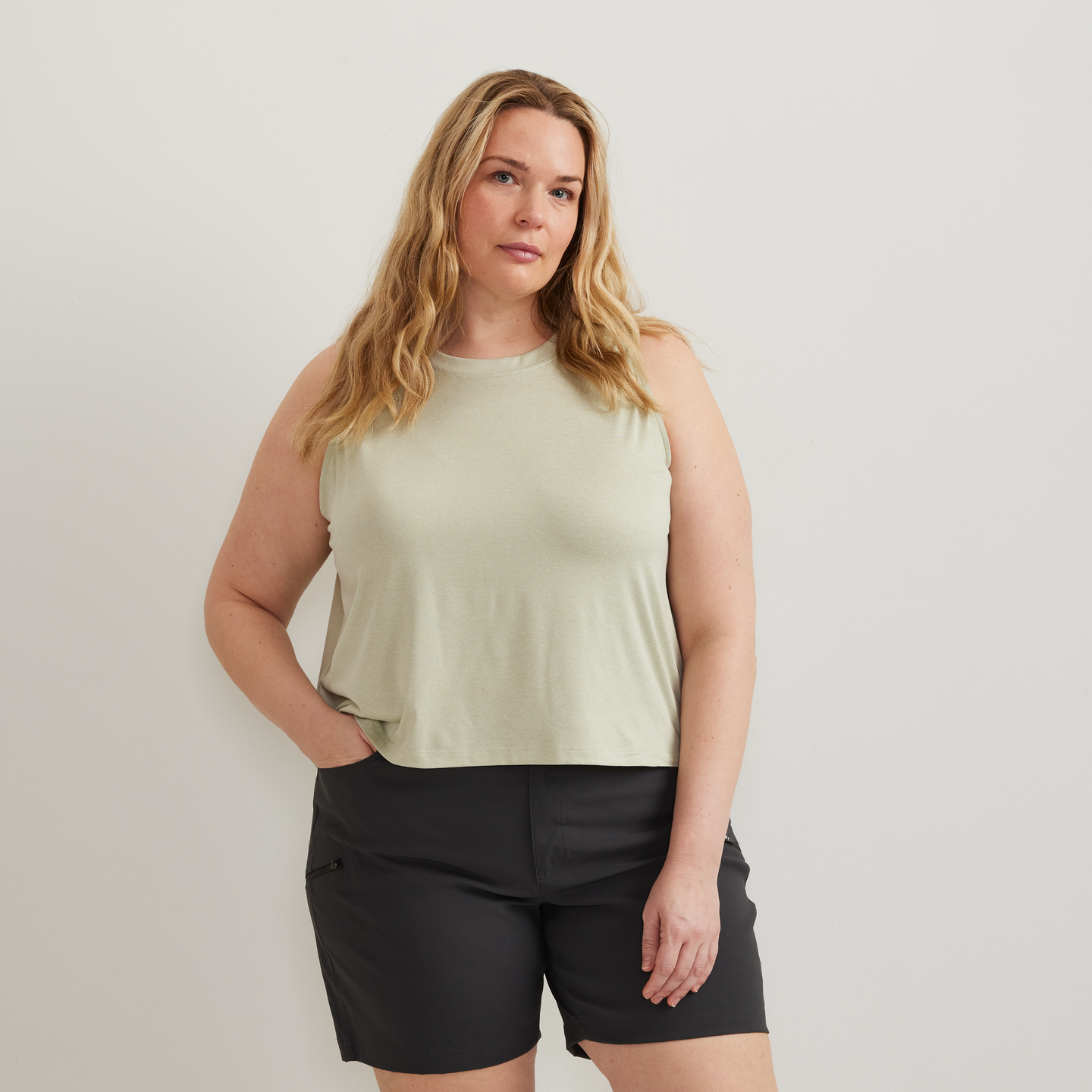 Women's Surreal Travel Tank-Honeydew-Plus-C1