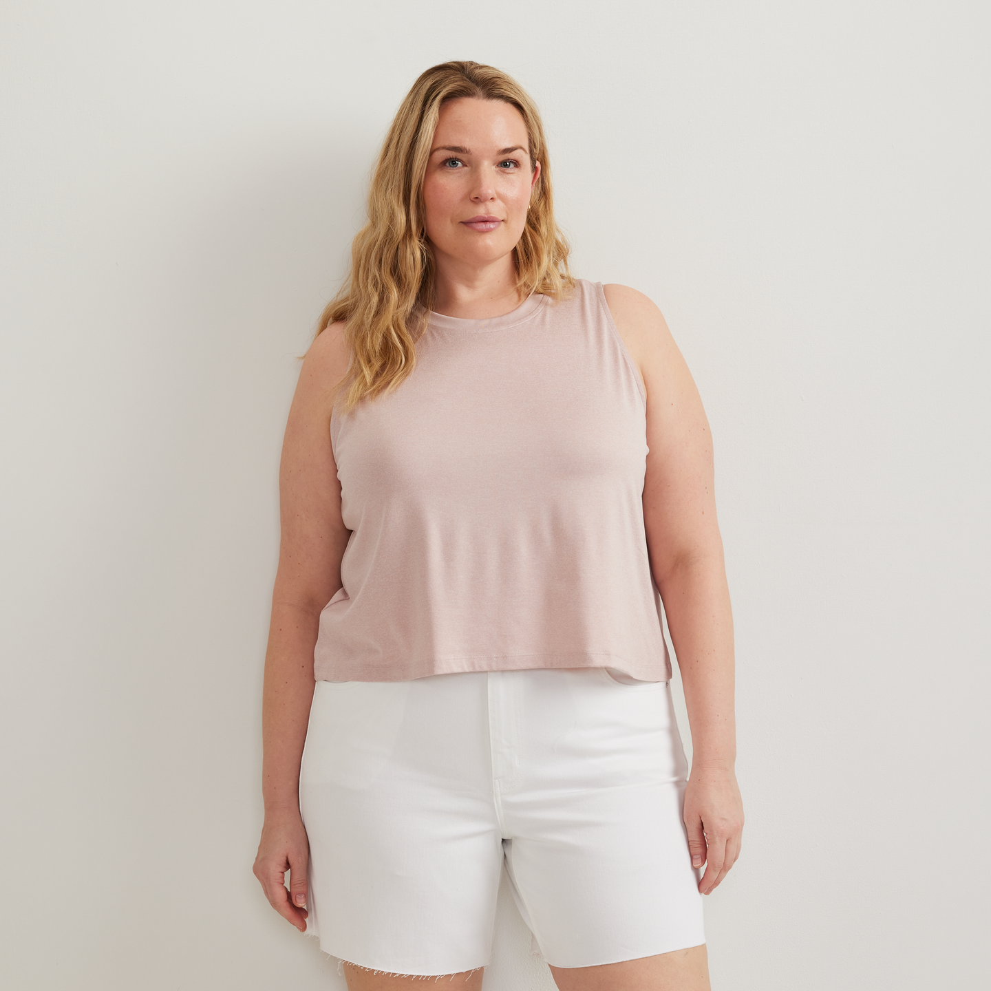 Women's Surreal Travel Tank-Calla Lily-Plus-C1