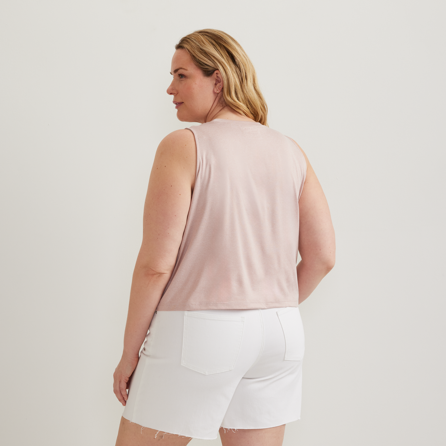 Women's Surreal Travel Tank-Calla Lily-Plus-F1