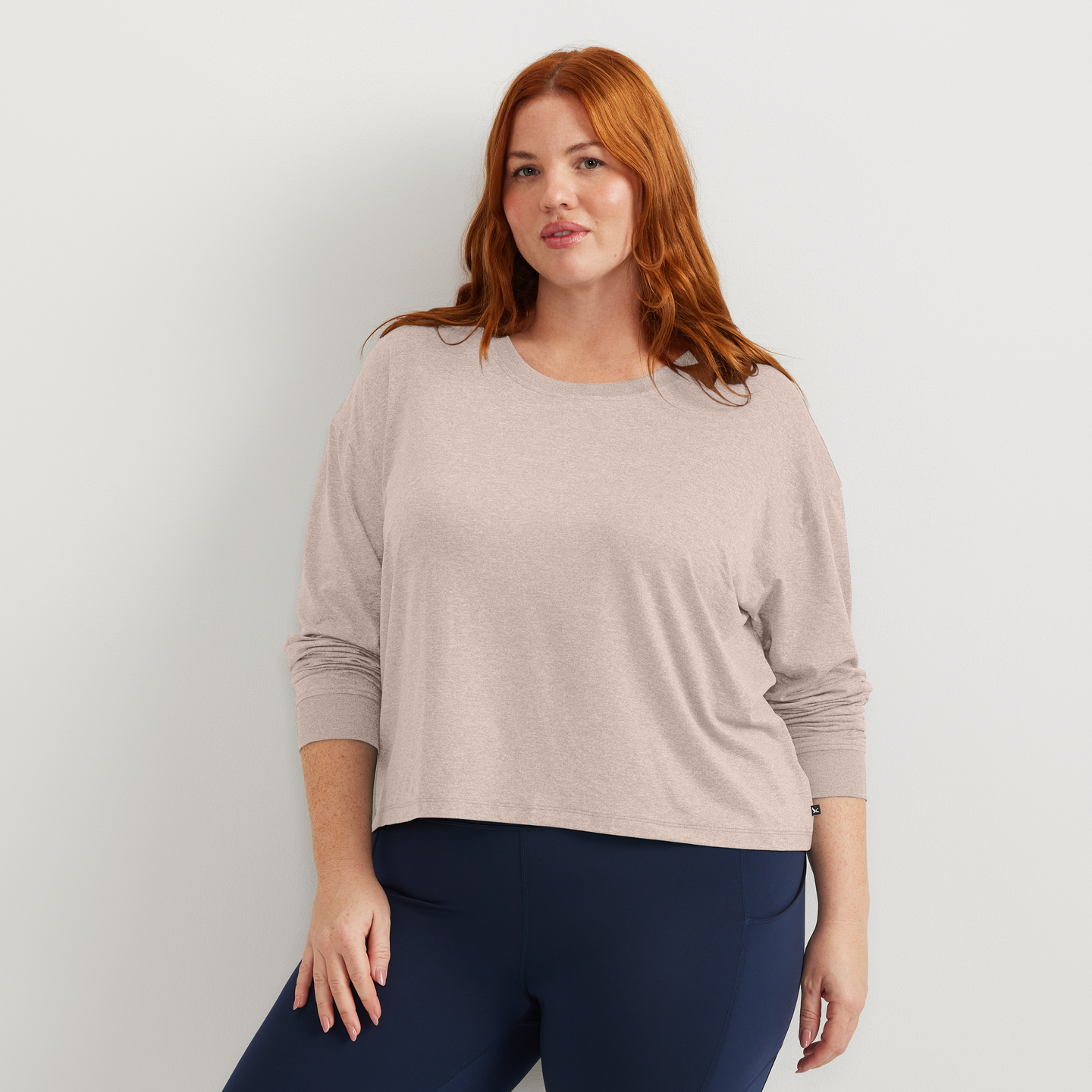 Women's Surreal Travel Long-Sleeve Shirt-Calla Lily-Plus-C1