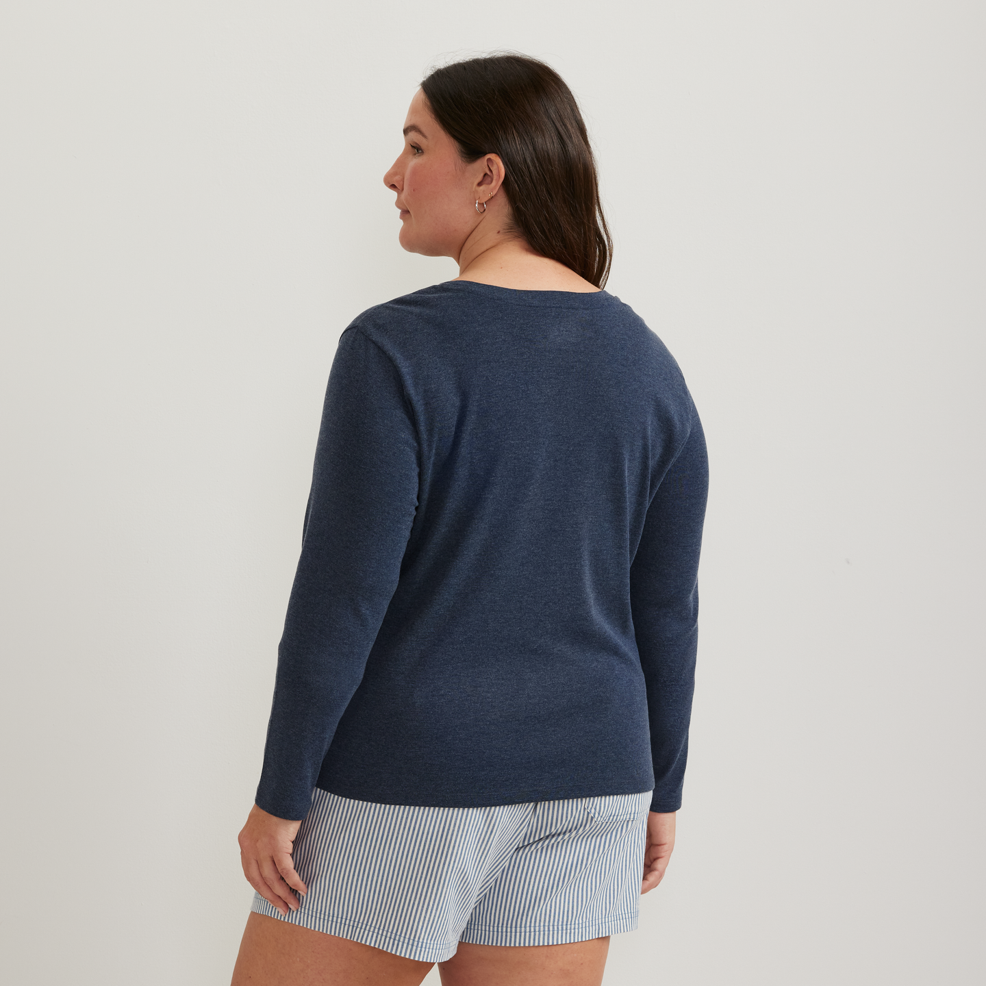 Women's Everyday Long-Sleeve Crewneck T-Shirt-Brook-Plus-F1