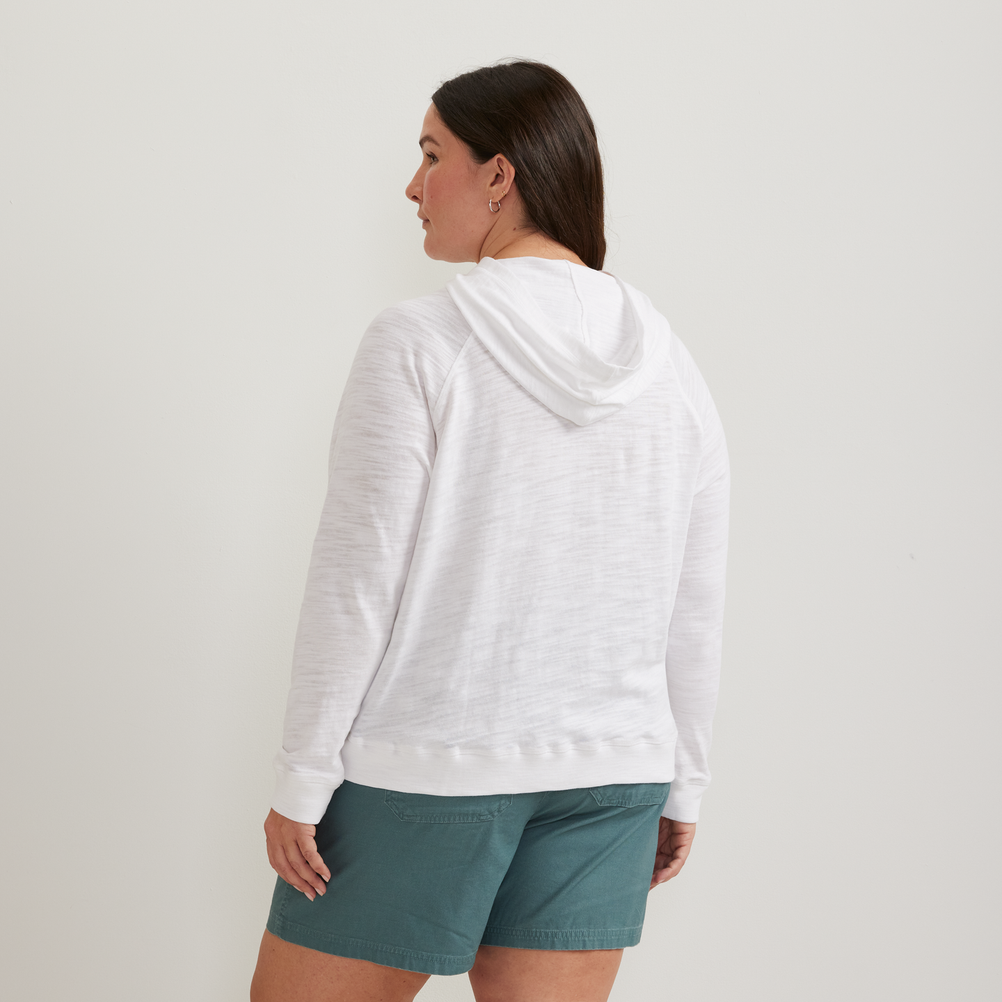 Women's Waverly Cotton Slub Hoodie-White-Plus-F1
