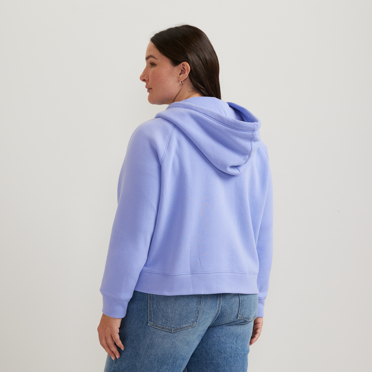 Women's Vintage Soft Full-Zip Hoodie-Dusty Lavendar-Plus-F1