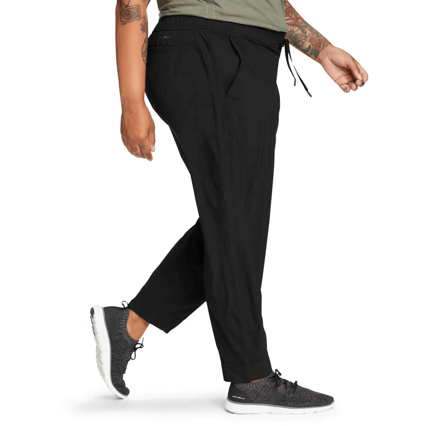 Women's Departure Stretch Mid-Rise Joggers-Black-Plus-6