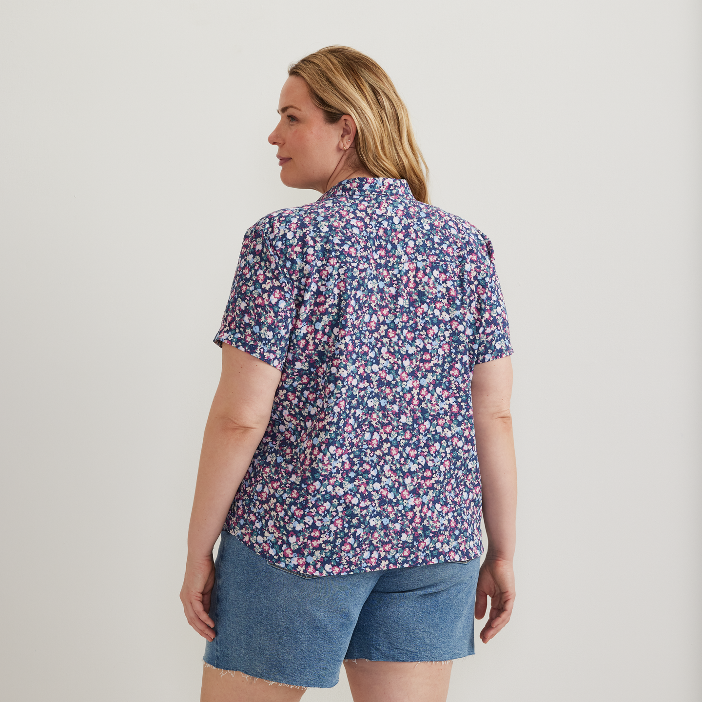 Women's Mountain 3.0 Short-Sleeve Shirt - Print-Wine-Plus-F1