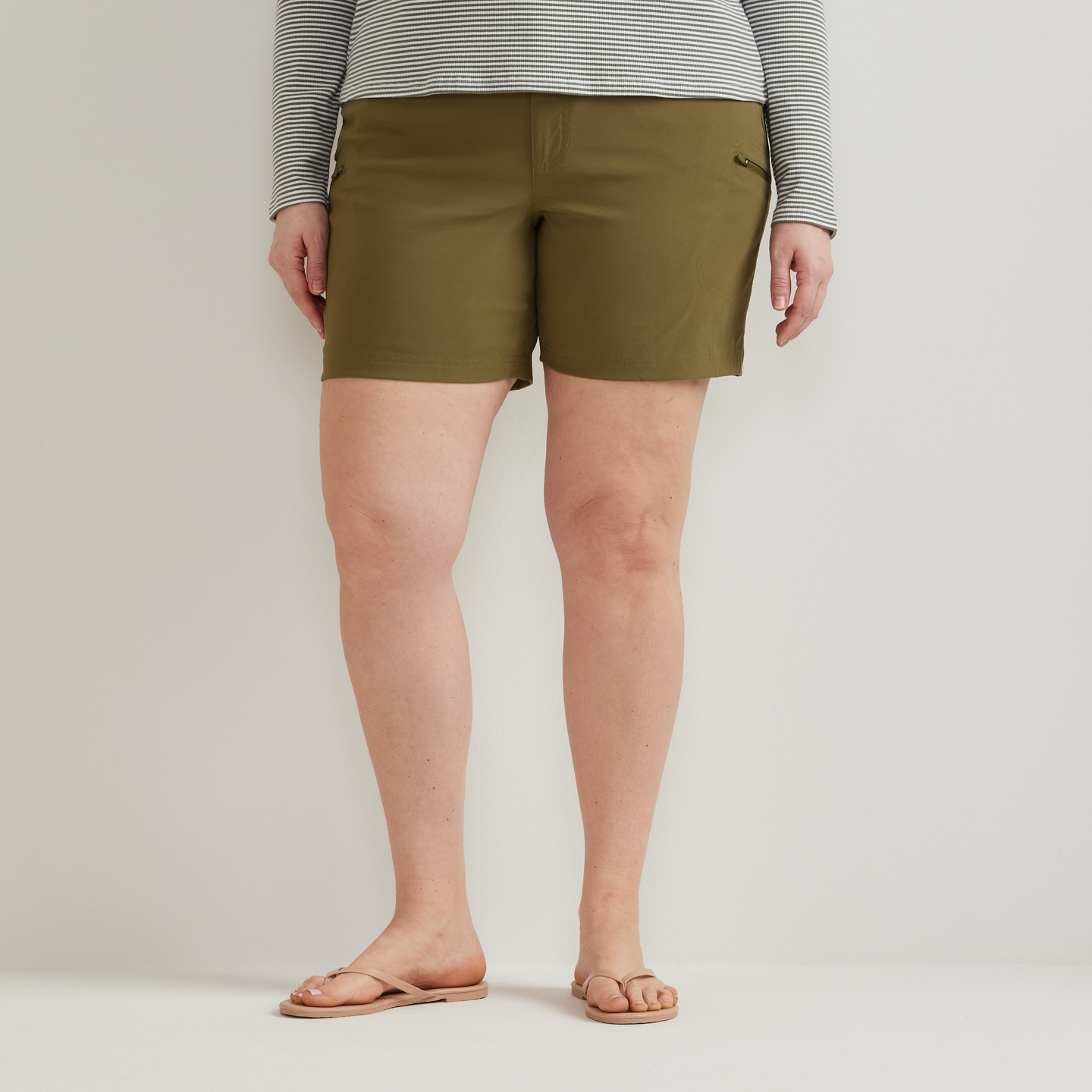 Women's Guide Pro High Rise Shorts-Alder-Plus-C1