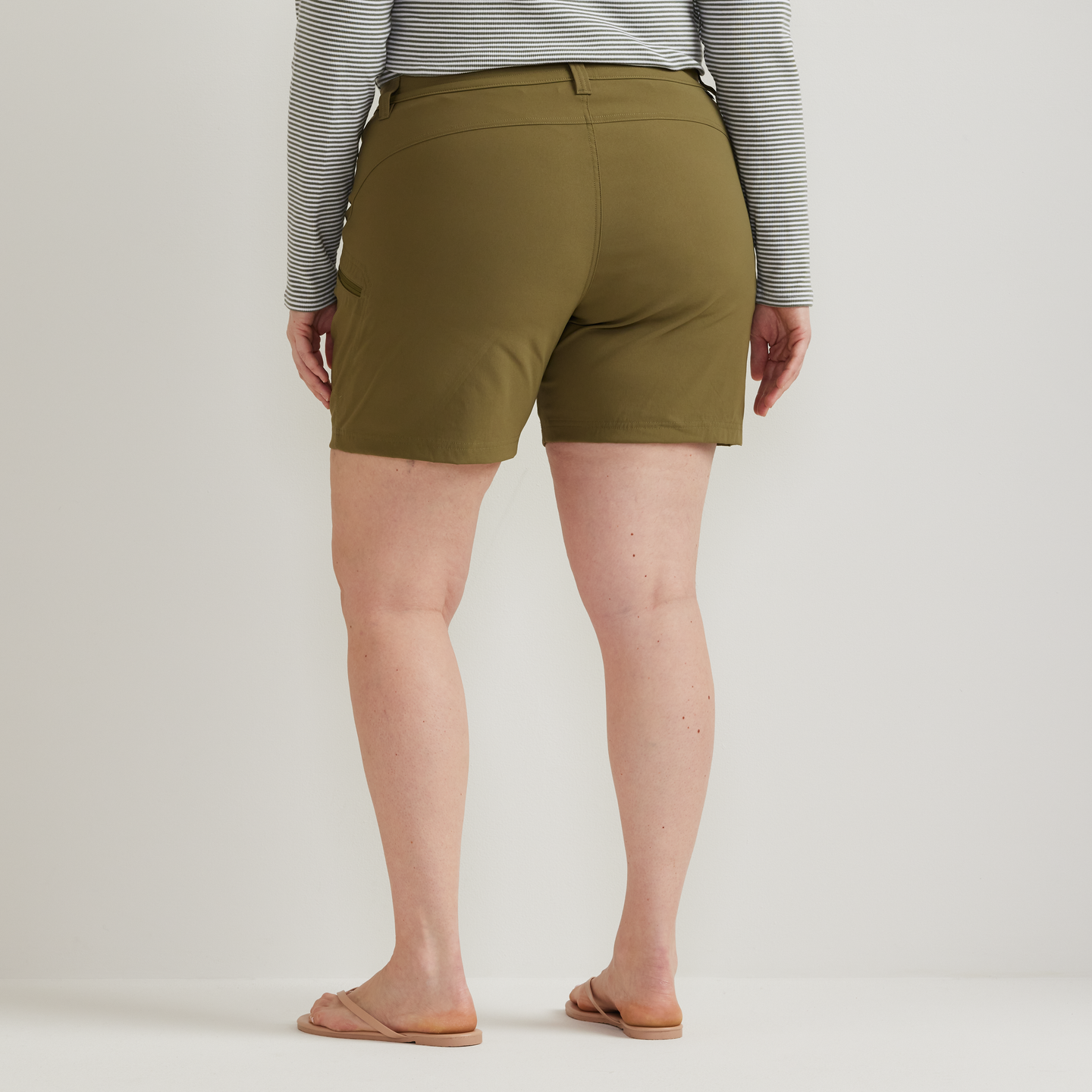 Women's Guide Pro High Rise Shorts-Alder-Plus-F1