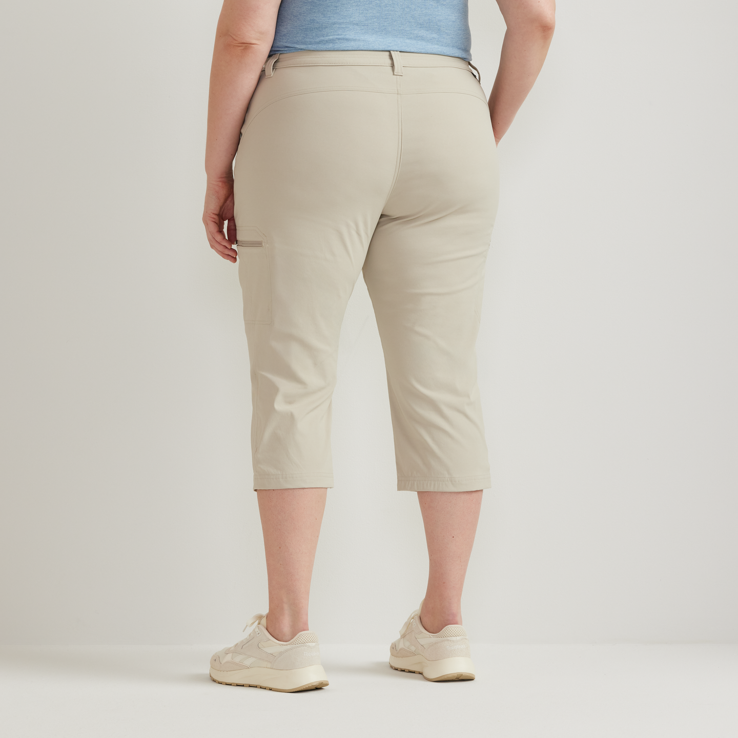 Women's Guide Pro High Rise Capri-Pumice-Plus-F1