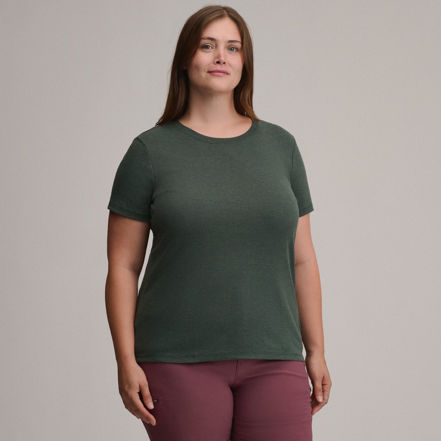 Women's Favorite Short-Sleeve Crew T-Shirt-Dk Hunter-Plus-5