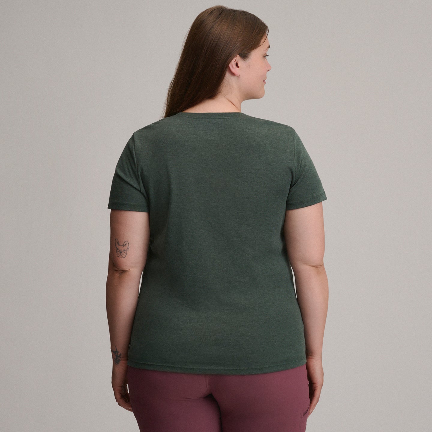 Women's Favorite Short-Sleeve Crew T-Shirt-Dk Hunter-Plus-6