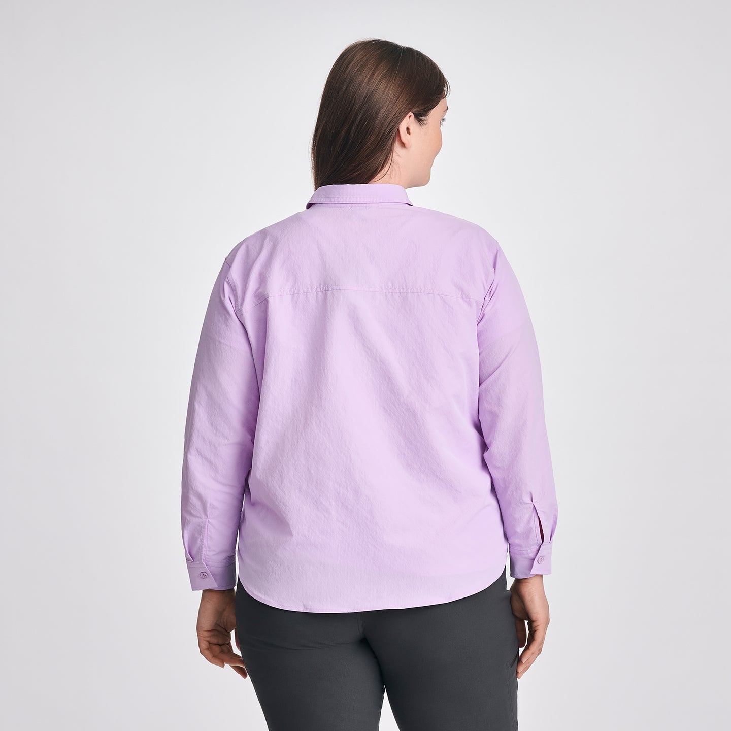 Women's Long-Sleeve Rainier Ripstop Shirt-Lavender-2