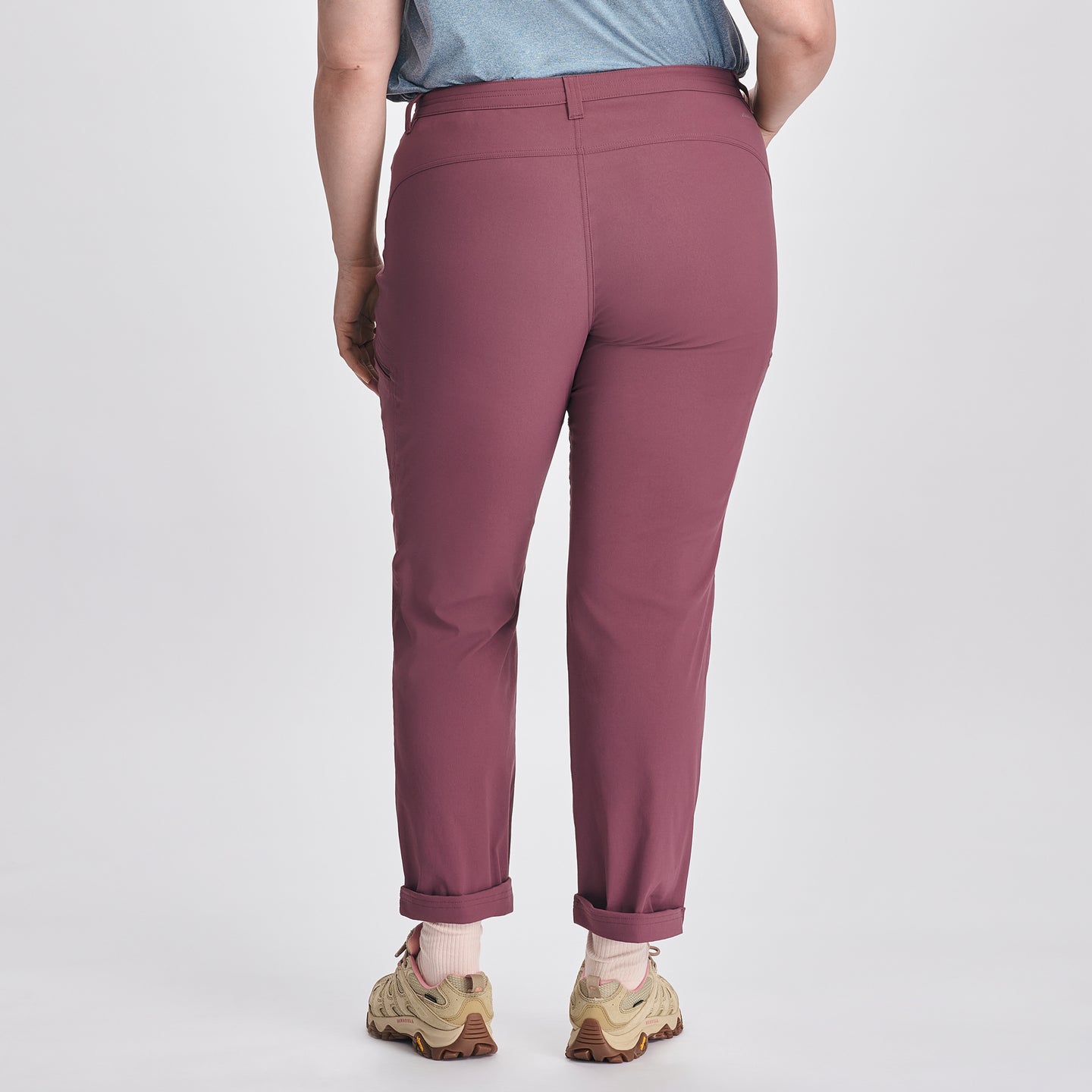 Women's Guide Pro High Rise Pants-Plumwine-4