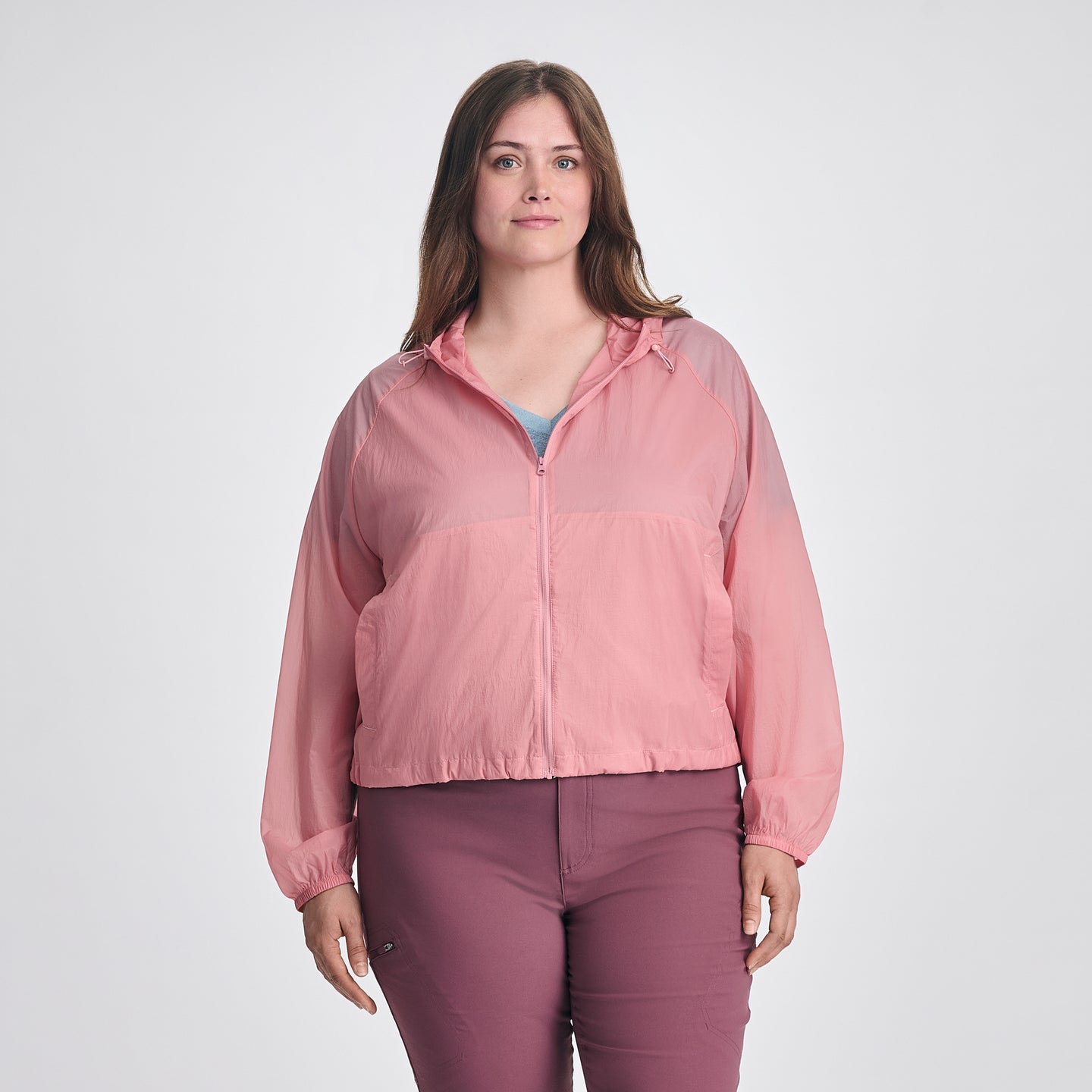 Women's Sunbeam Sheer Windbreaker-Lt Berry-3