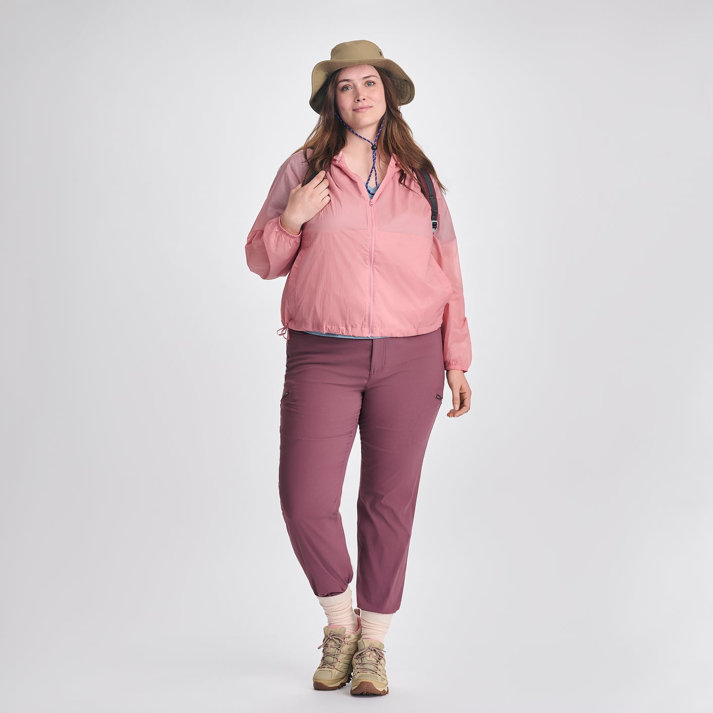 Women's Sunbeam Sheer Windbreaker-Lt Berry-5