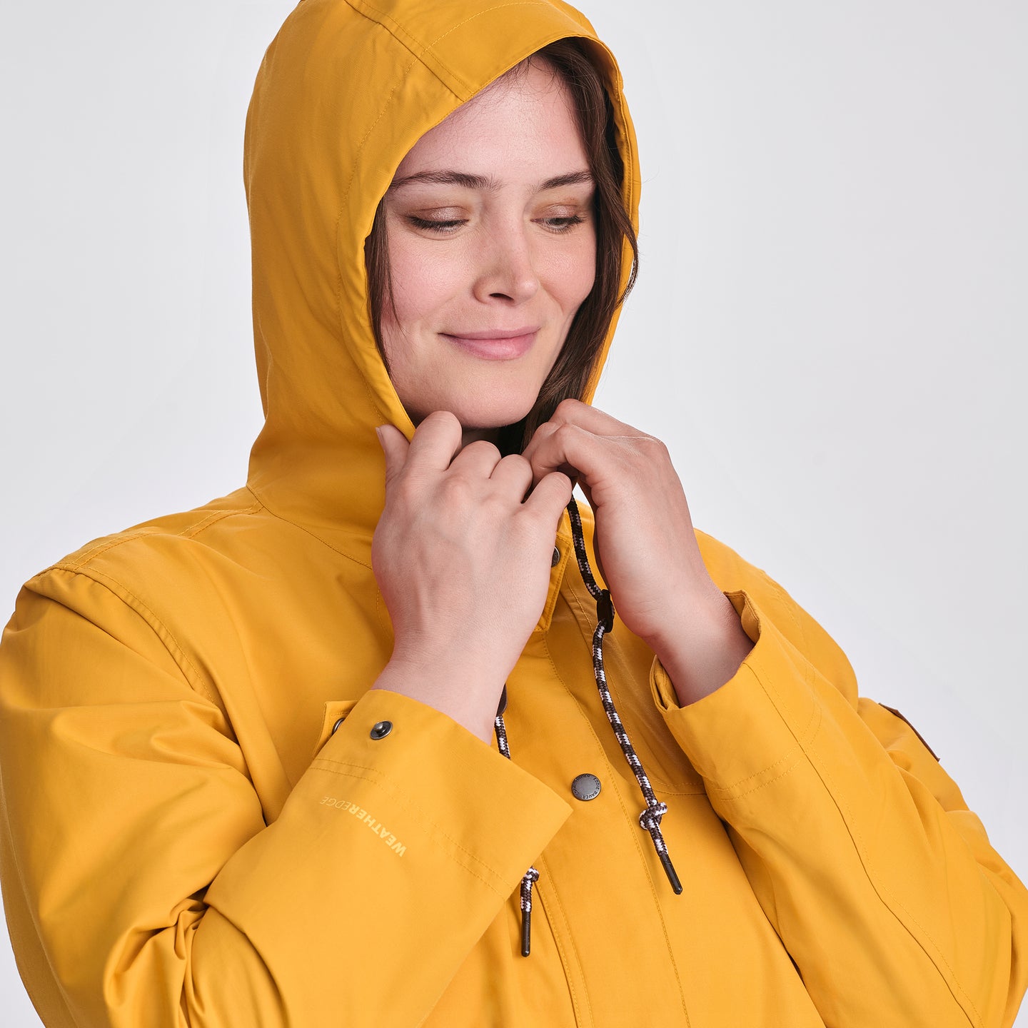 Women's Charly Waterproof Hooded Rain Parka-DK MARIGOLD-5