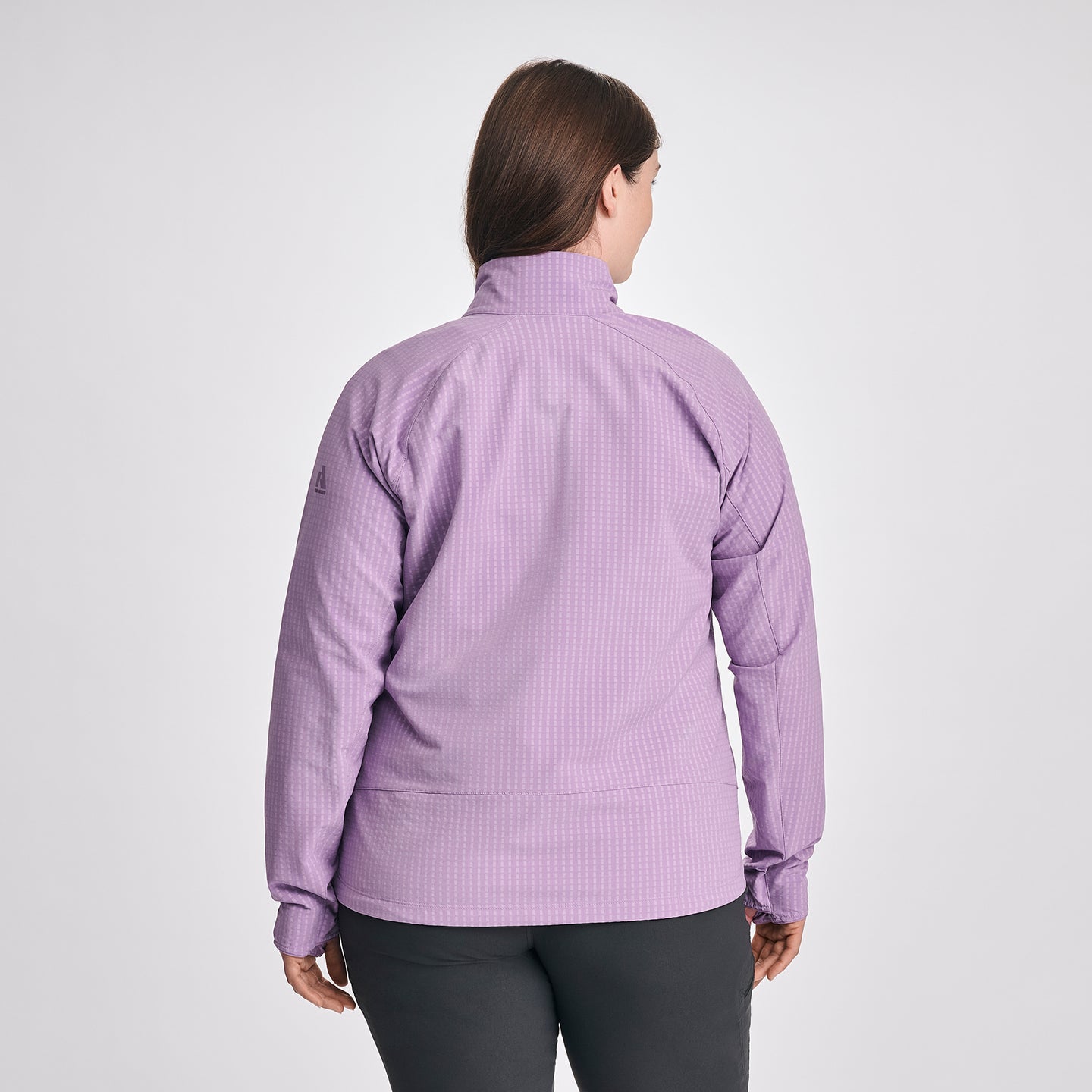 Women's Sandstone Backbone Grid Jacket-Hydrgea-Regular-F1