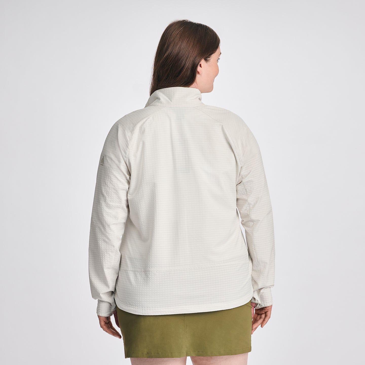 Women's Sandstone Backbone Grid Jacket-Vapour-Regular-F1