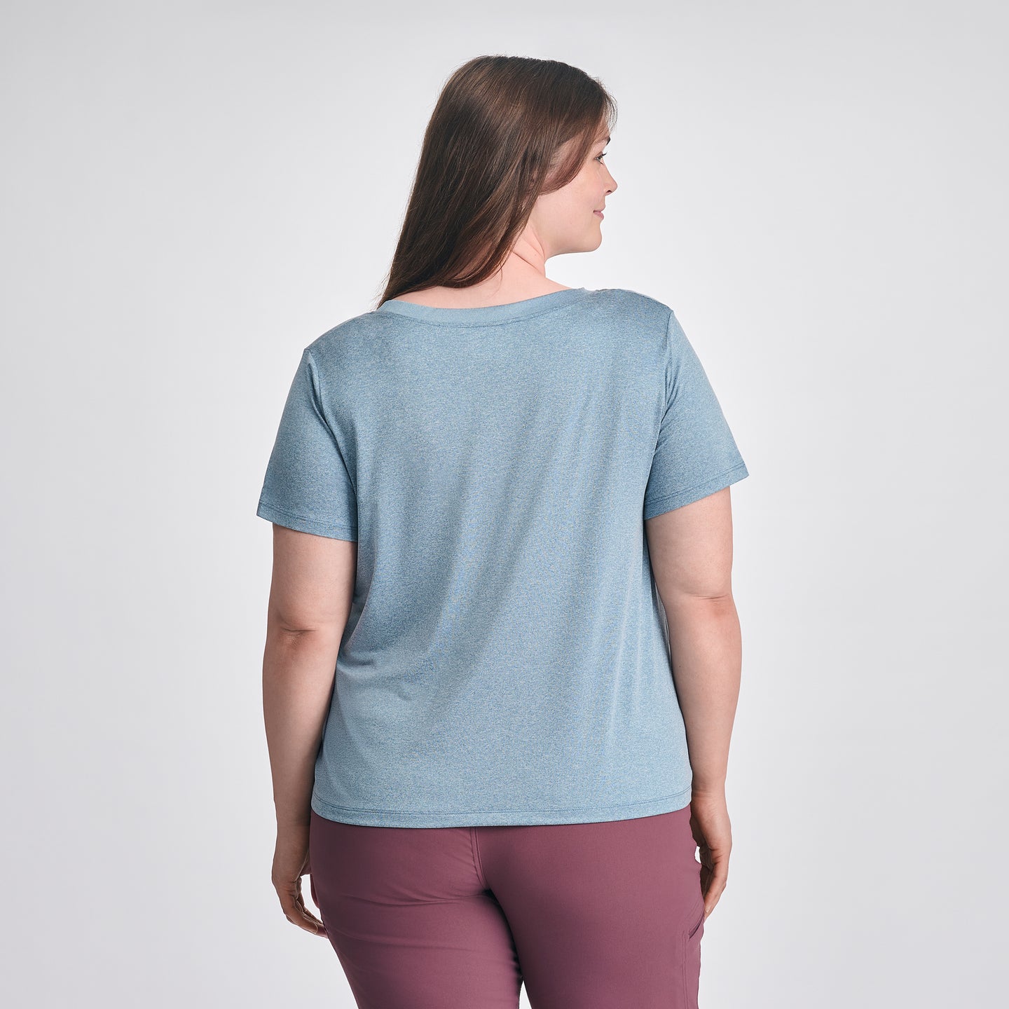 Women's Surreal Travel V-Neck T-Shirt-Tile Blue-2