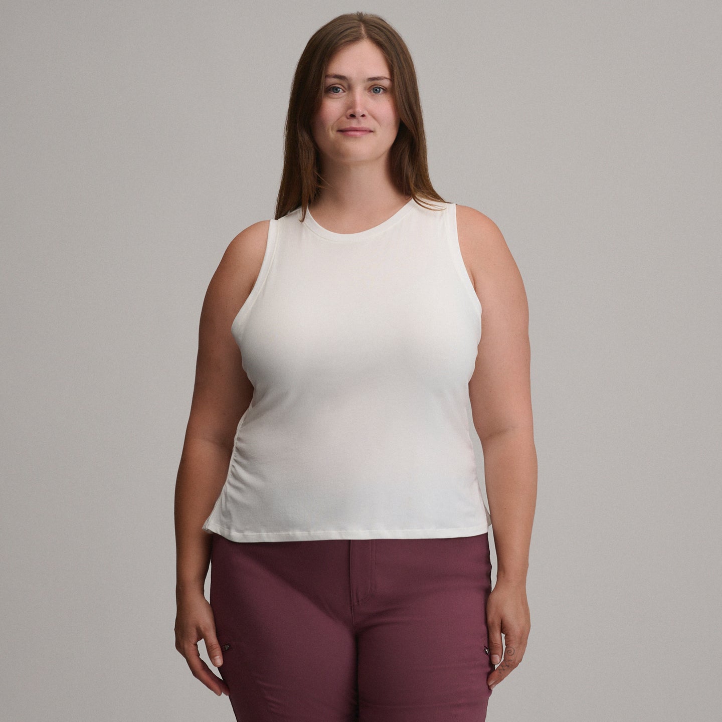 Women's Tempo Lite Tank-Snow-Plus-5