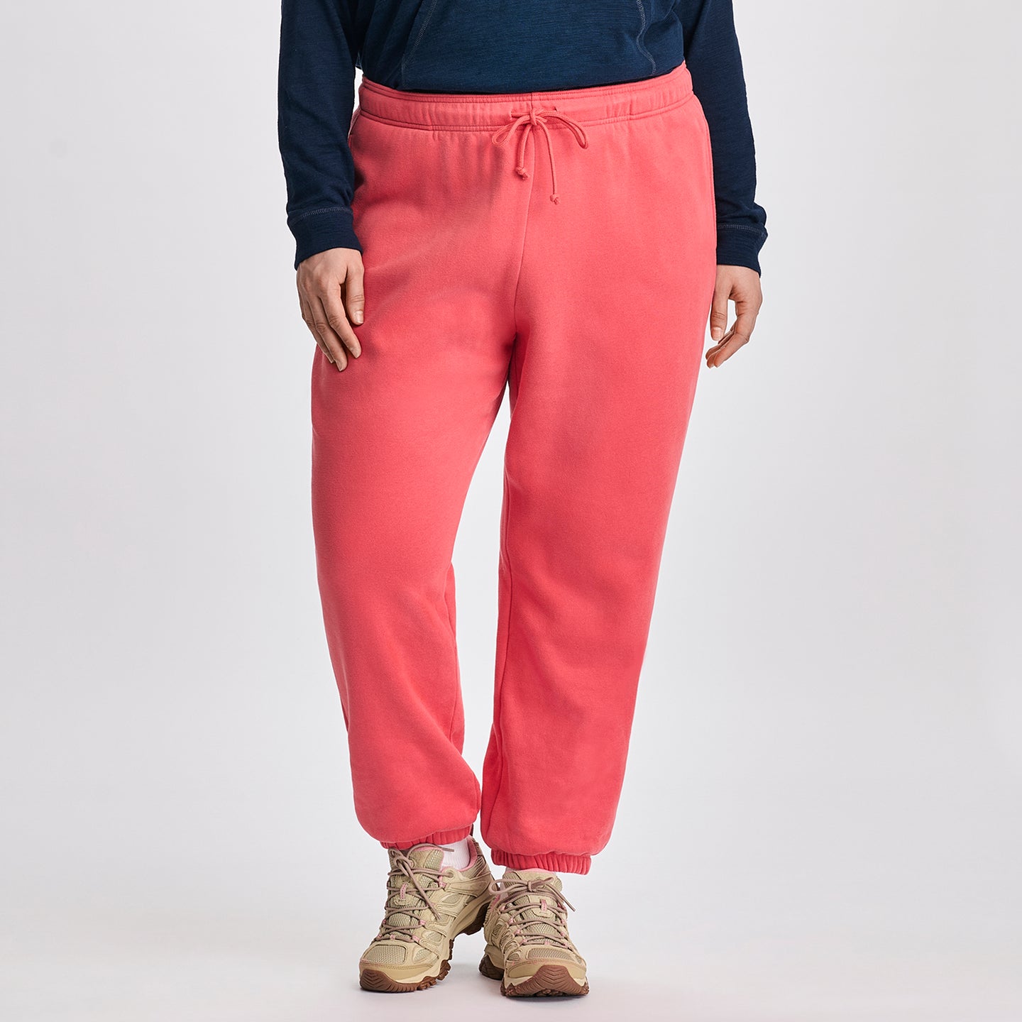 Women's Vintage Soft Relaxed Fit Jogger Sweatpants-Rhubarb-1