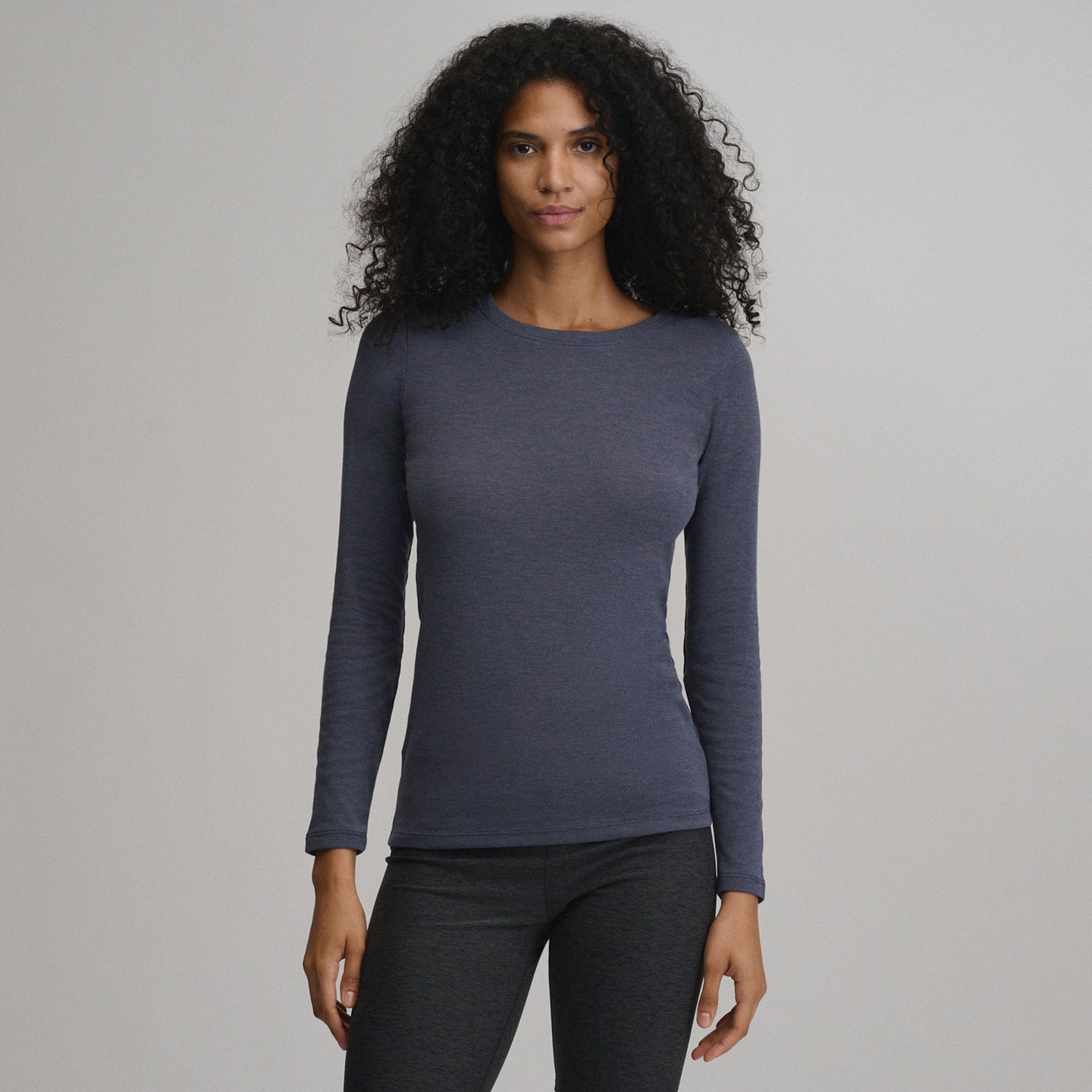 Women's Fav Long Sleeve Crew Neck Tee-Htrindigo-9