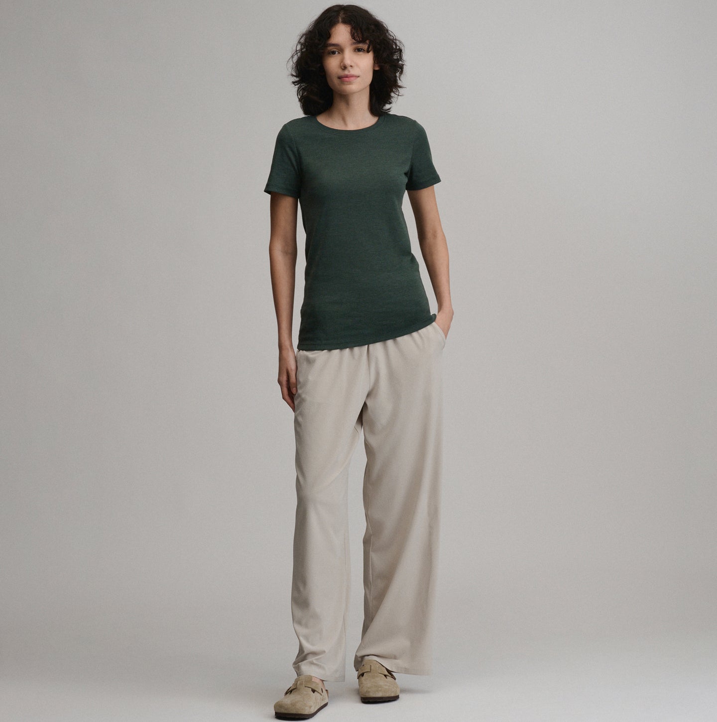 Women's Favorite Short-Sleeve Crew T-Shirt-Dk Hunter-4