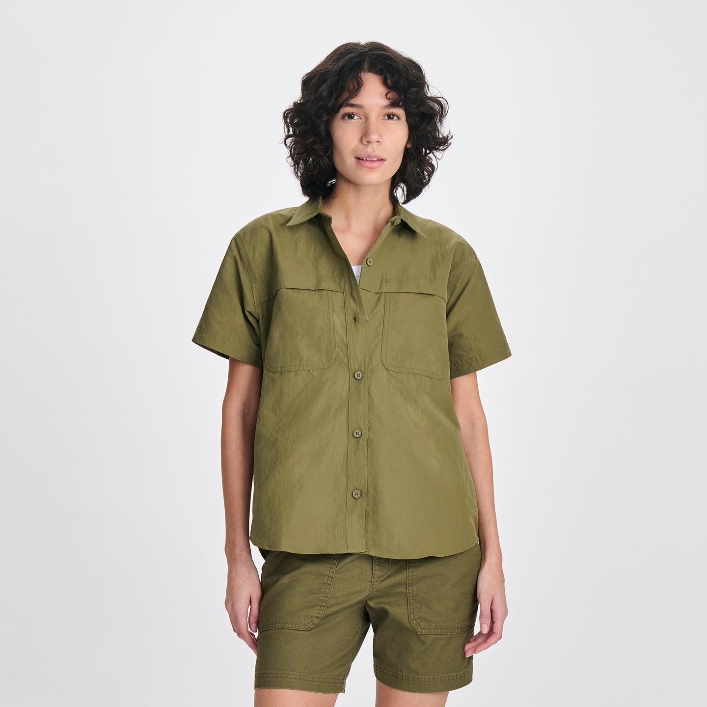 Women's Rainier Short-Sleeve Ripstop Shirt-Alder-Regular-C1
