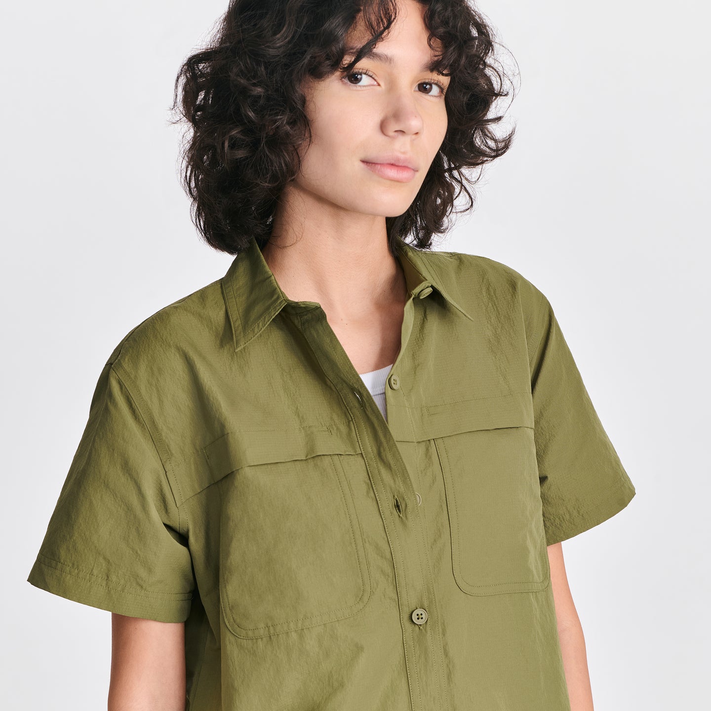 Women's Rainier Short-Sleeve Ripstop Shirt-Alder-Regular-T1
