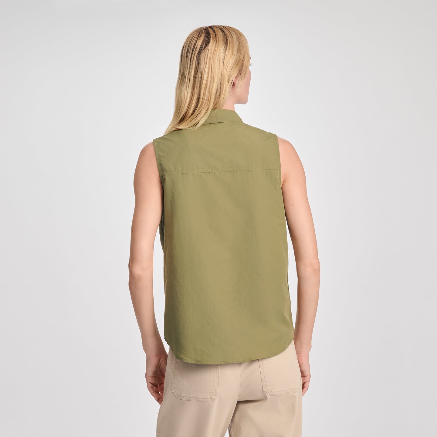 Women's Rainier Ripstop Sleeveless Shirt-Alder-5