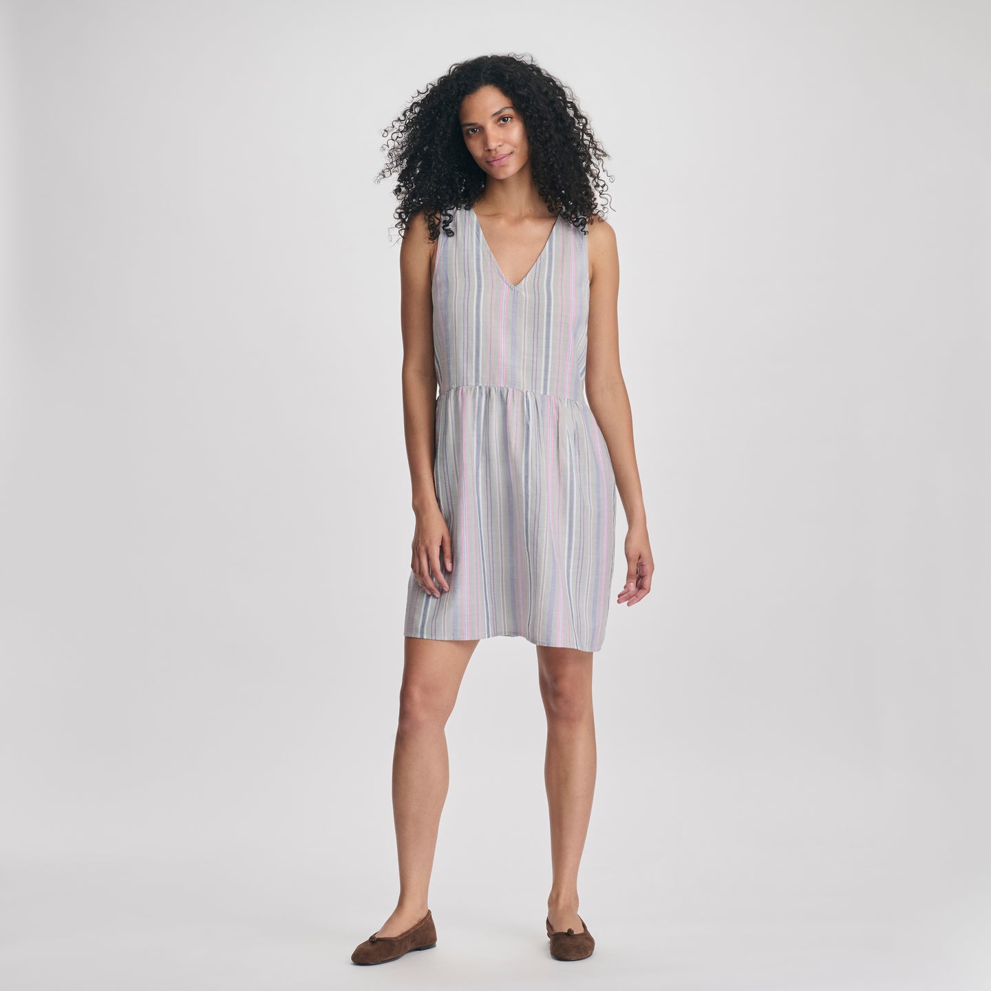 Women's Baja Sleeveless Dress-Herb-1