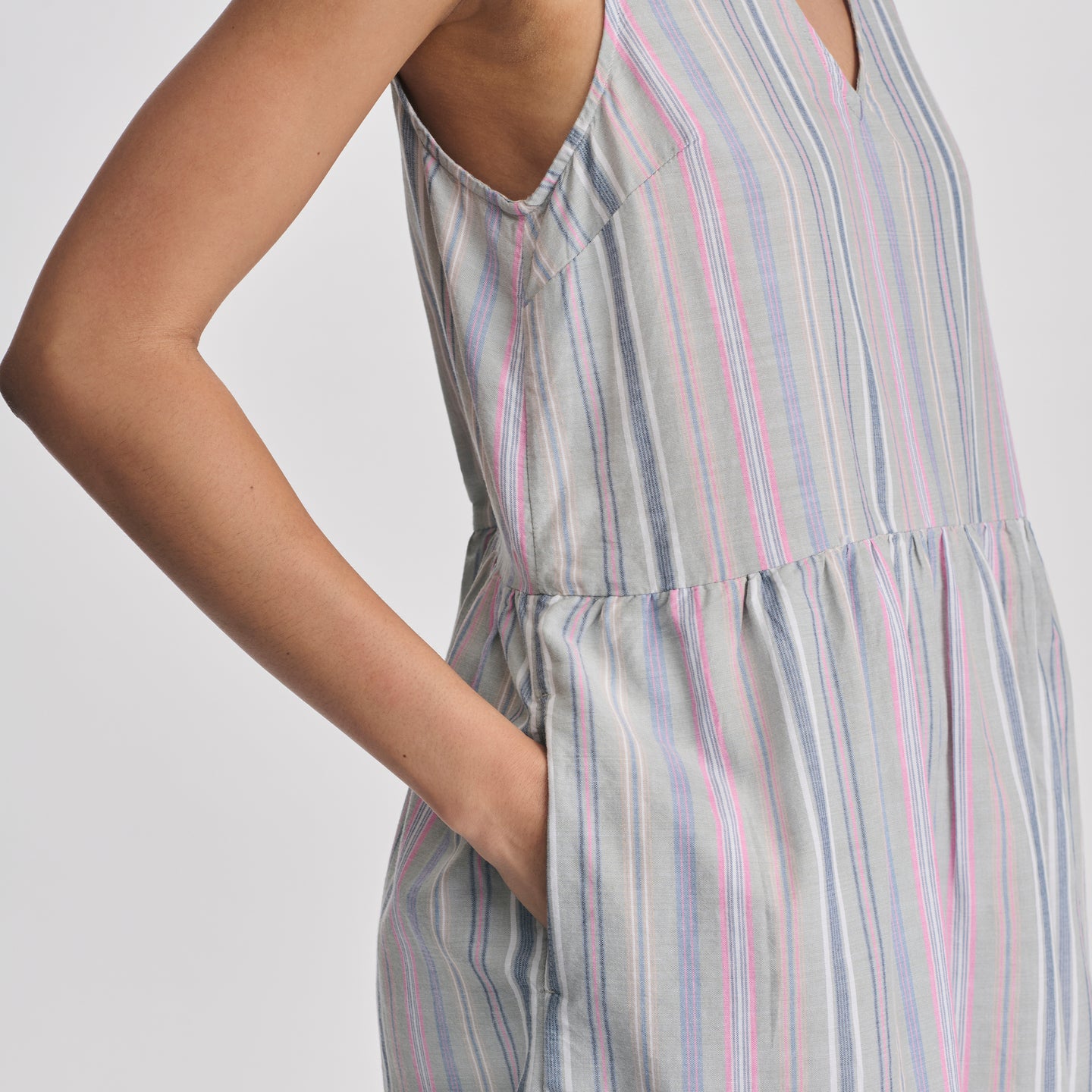 Women's Baja Sleeveless Dress-Herb-3