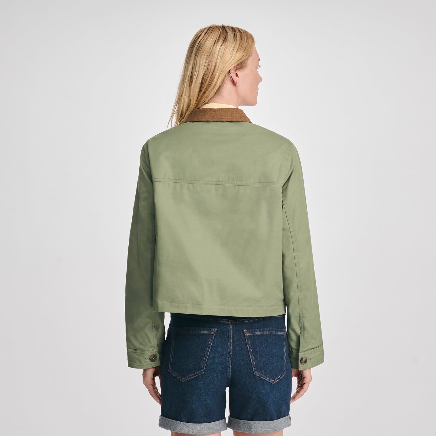 Women's Lark Cropped Barn Jacket-Palm-Regular-F1