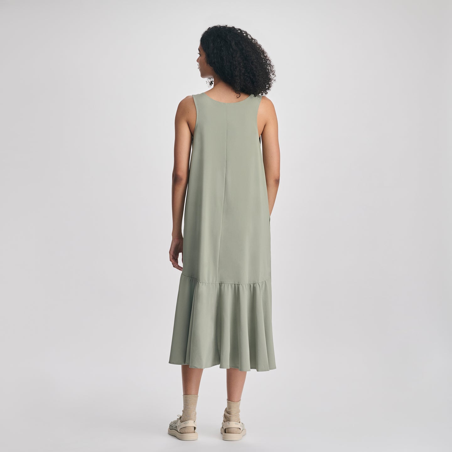 Women's Departure Midi Dress-Sage-2