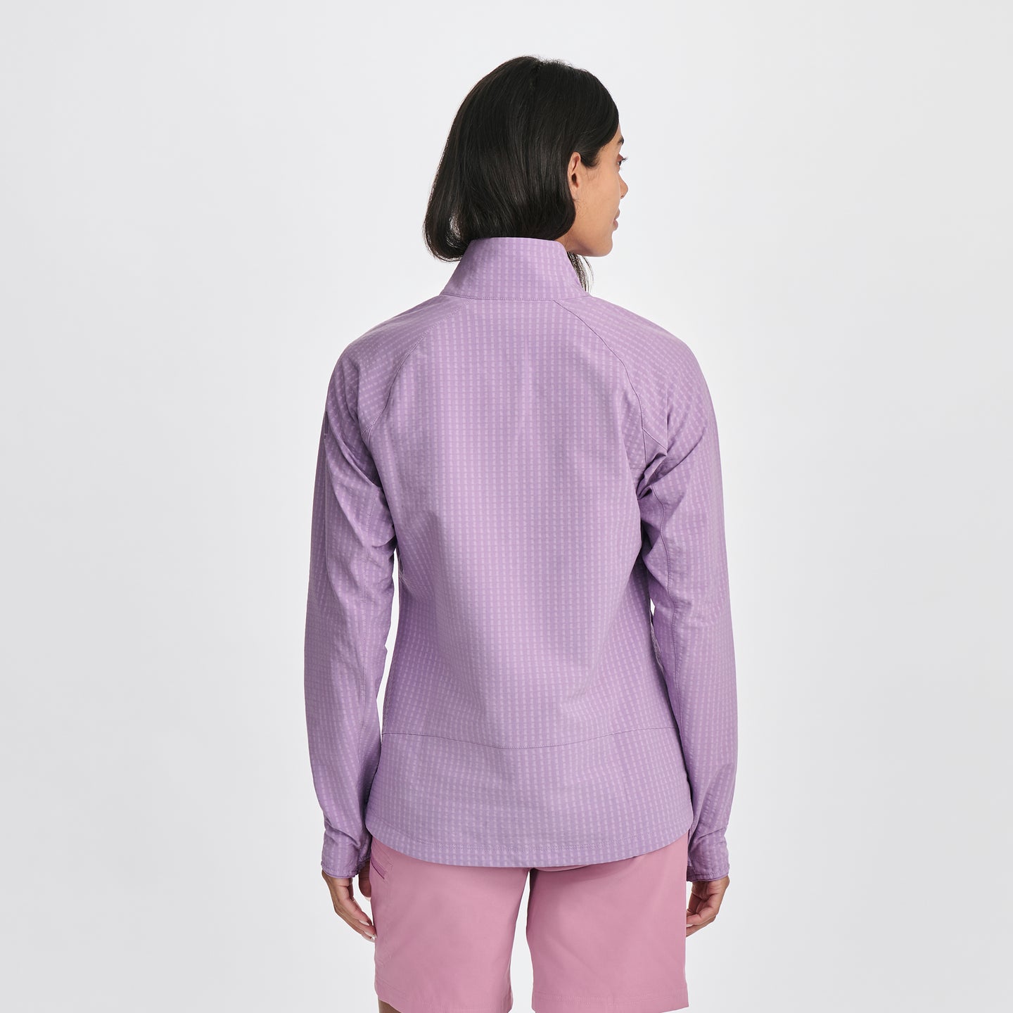 Women's Sandstone Backbone Grid Jacket-Hydrgea-Regular-F1