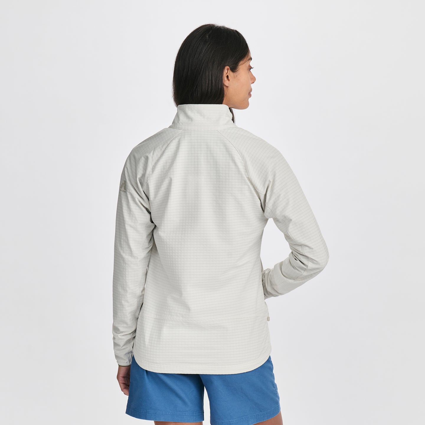 Women's Sandstone Backbone Grid Jacket-Vapour-Regular-F1