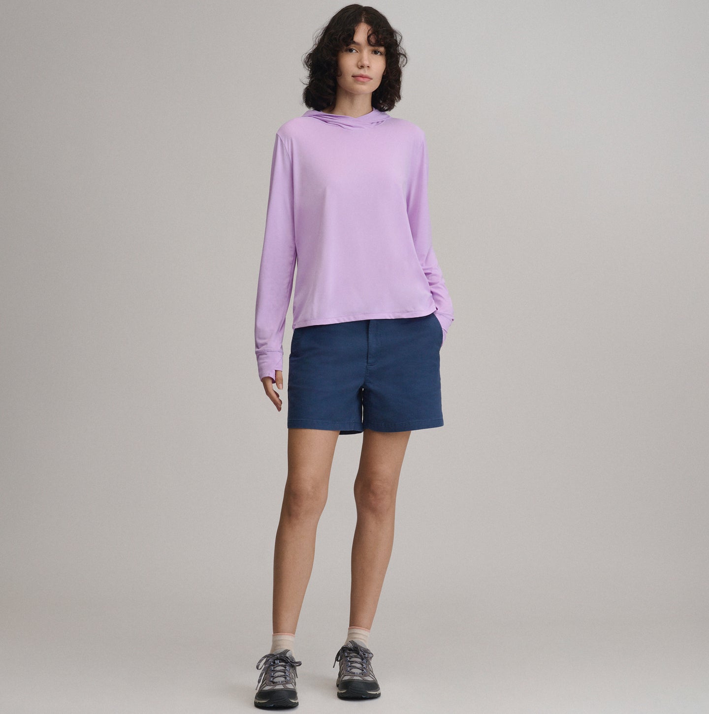 Women's Sundrift UPF Striped Shirt-Lavender-4