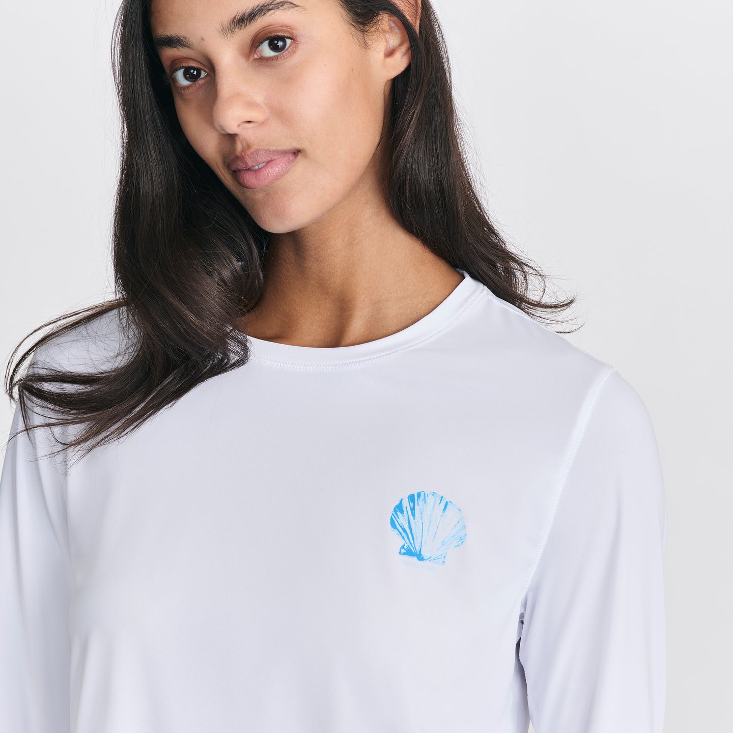 Women's Solarfoil® Long-Sleeve Pullover - Print-White-7