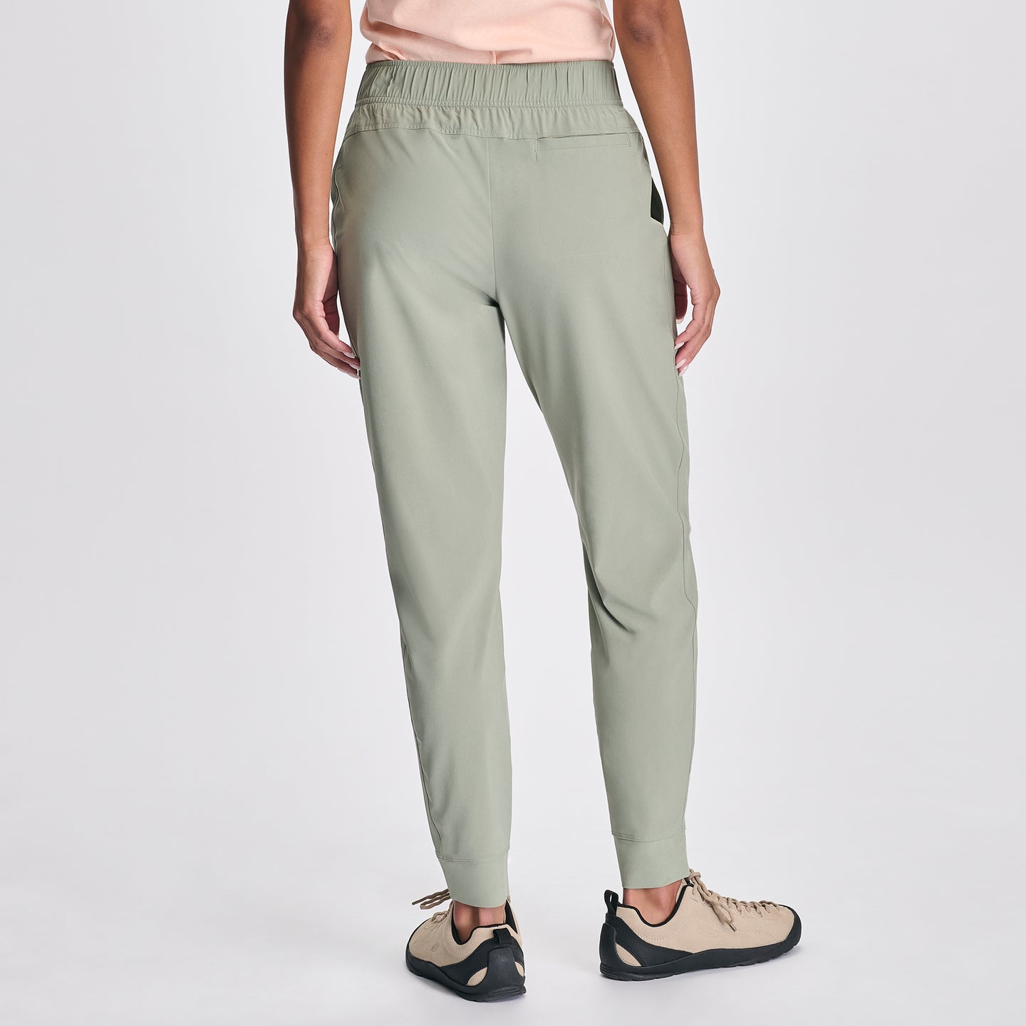 Women's Departure Stretch Mid-Rise Joggers-Regular-Sage-F1
