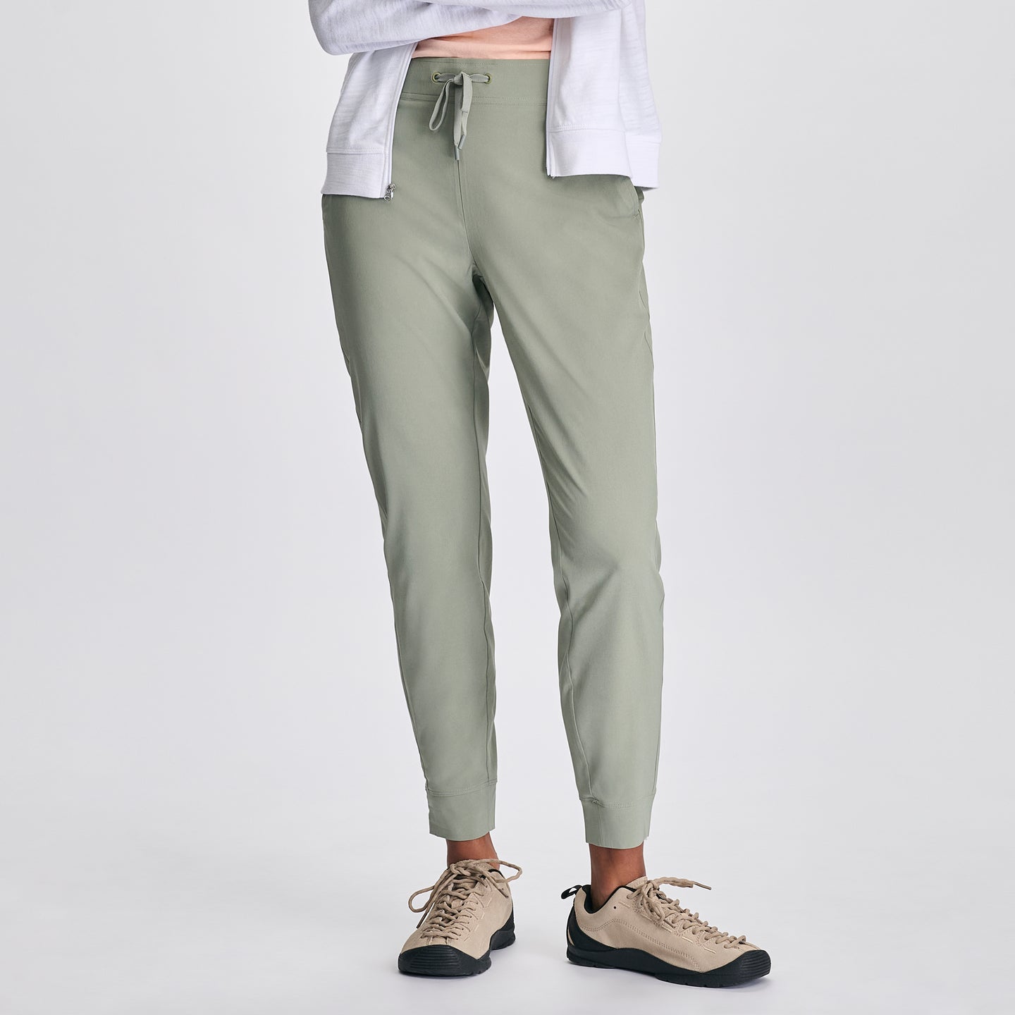 Women's Departure Stretch Mid-Rise Joggers-Sage-5
