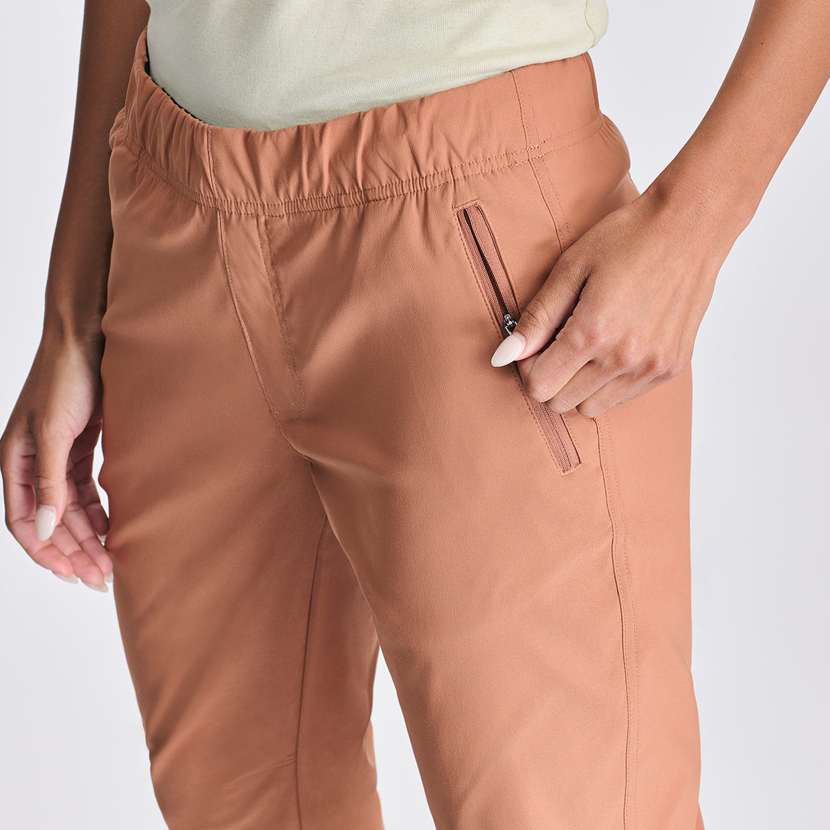 Women's Rainier Pull-On Classic Fit Joggers-Fawn-3